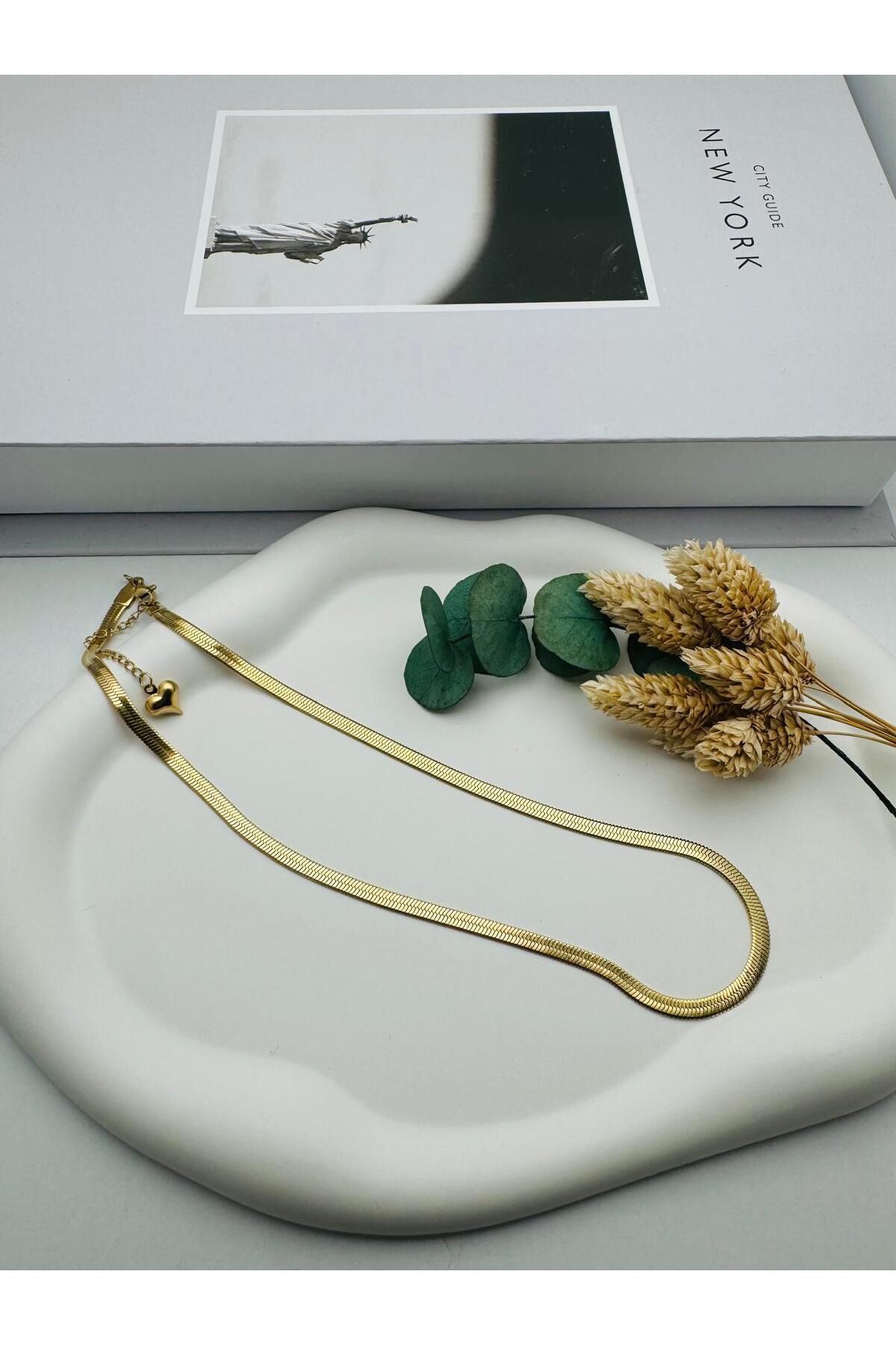 HEDİYELANDY 4 Mm İtalyan Çelik Kolye 60 Cm (Gold) 0106220