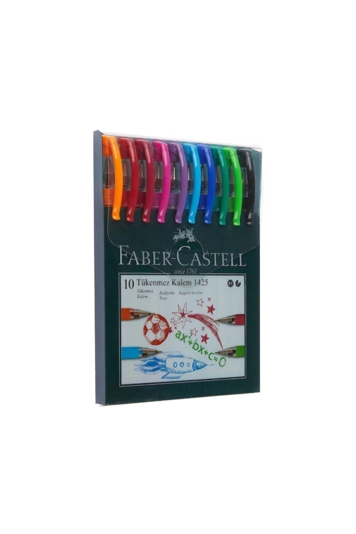 Faber Castell Faber 1425 0.7 Mm Iğne Uçlu Tükenmez Kalem 10 Renk