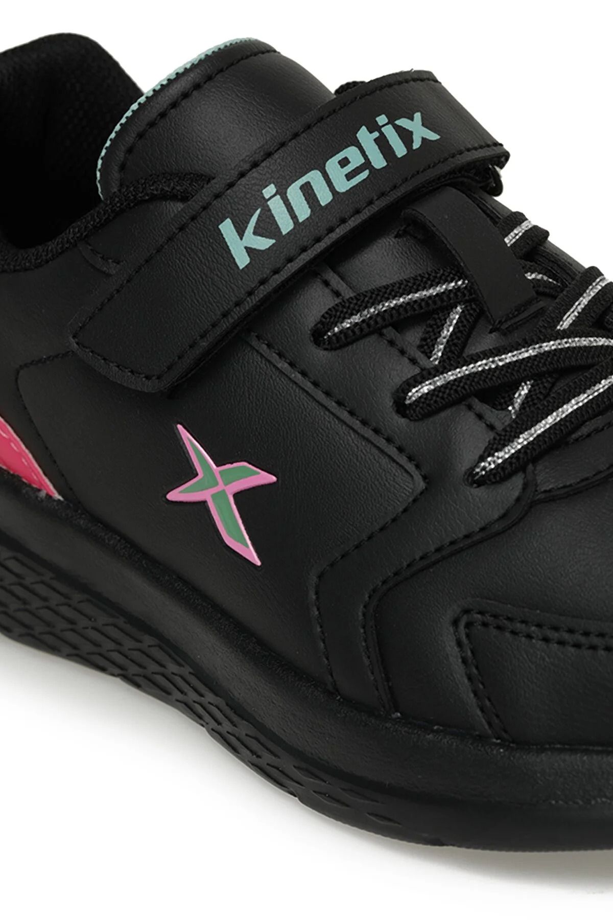 Kinetix-3F Marned J 3Pr Black Neon Fuchsia Yes Booties Girls Running Walking Shoes 7