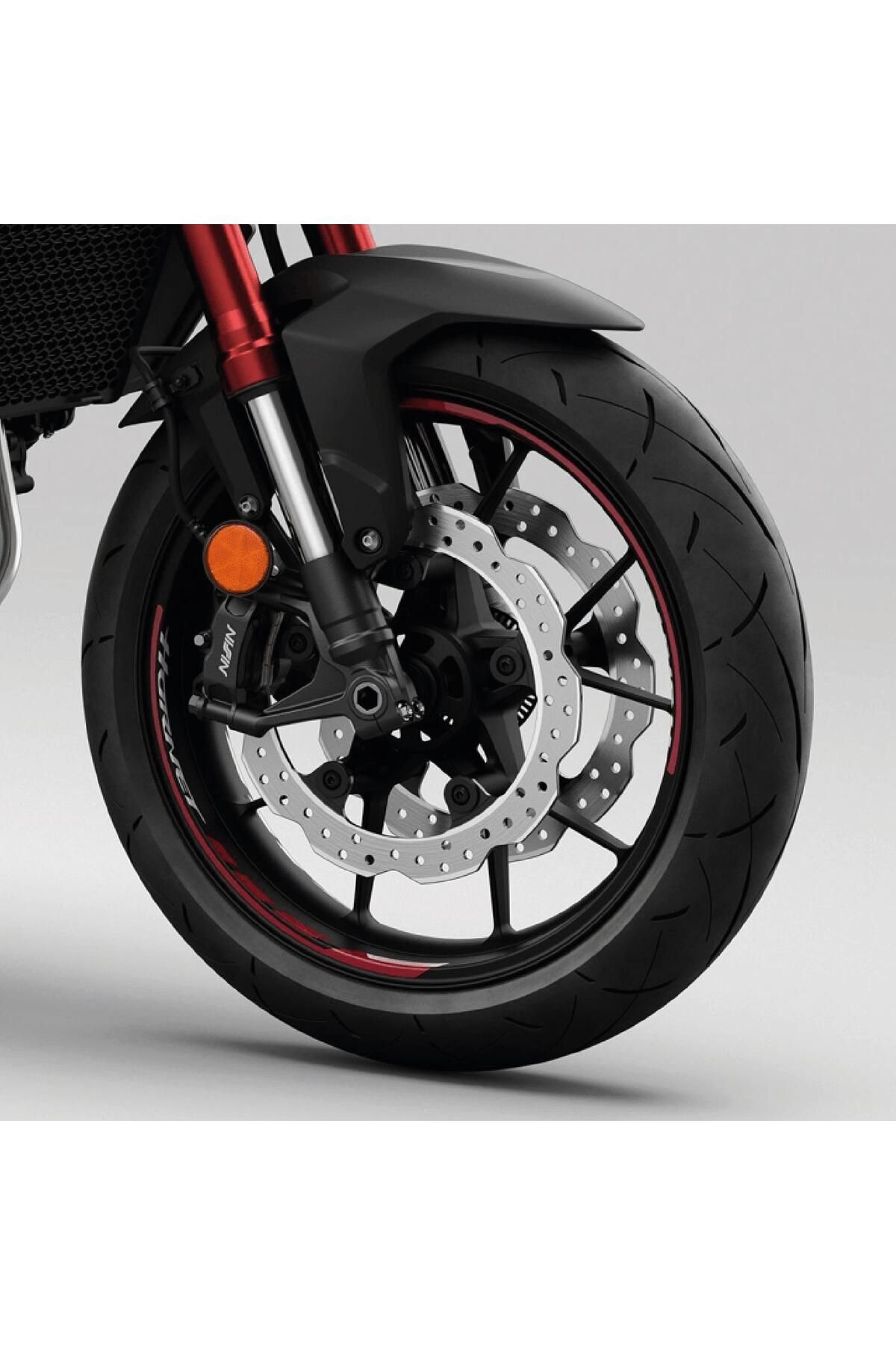 Home Honda Hornet 750 Sticker Jant İç & Dış Orijinal Jant Sticker Etiket Modeli - Kırmızı
