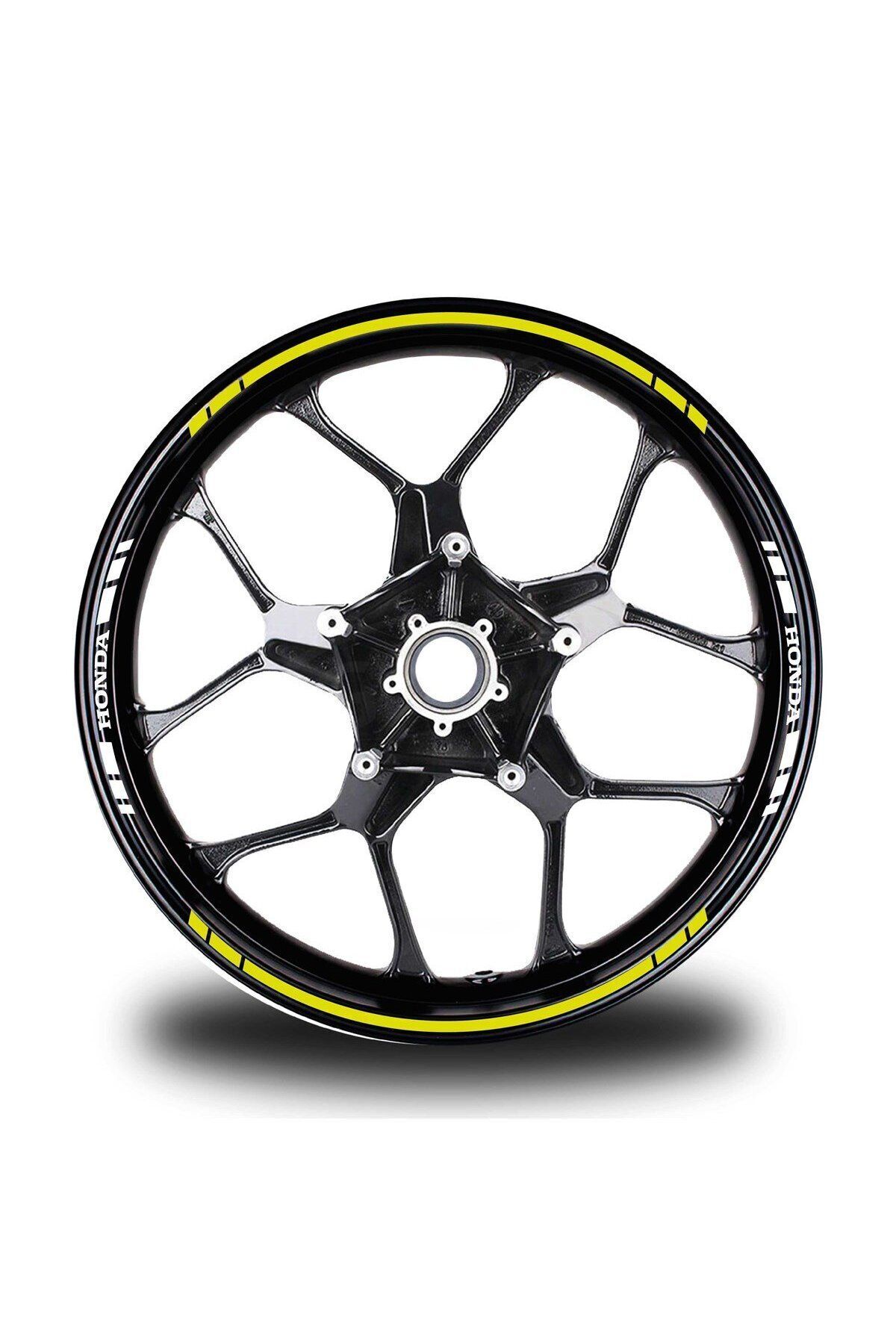 Eyyam Yazısız Uzun Honda Yazılı Kısa Kesikli 16 Lı Çift Renk Jant Sticker Etiket