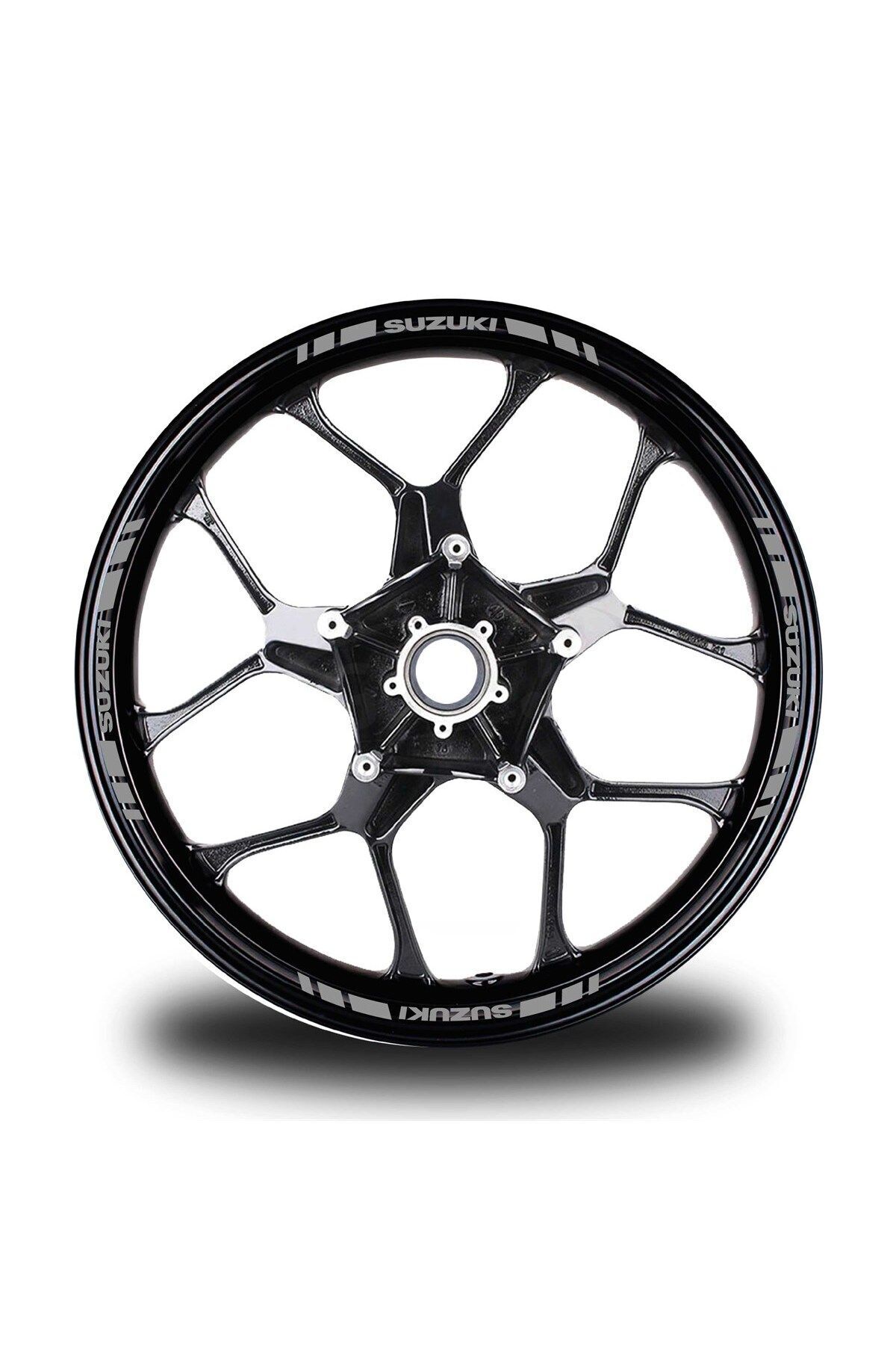 Averyn Suzukı Yazılı Kısa Dış Şerit 16'lı Tek Renk Jant Sticker Modeli