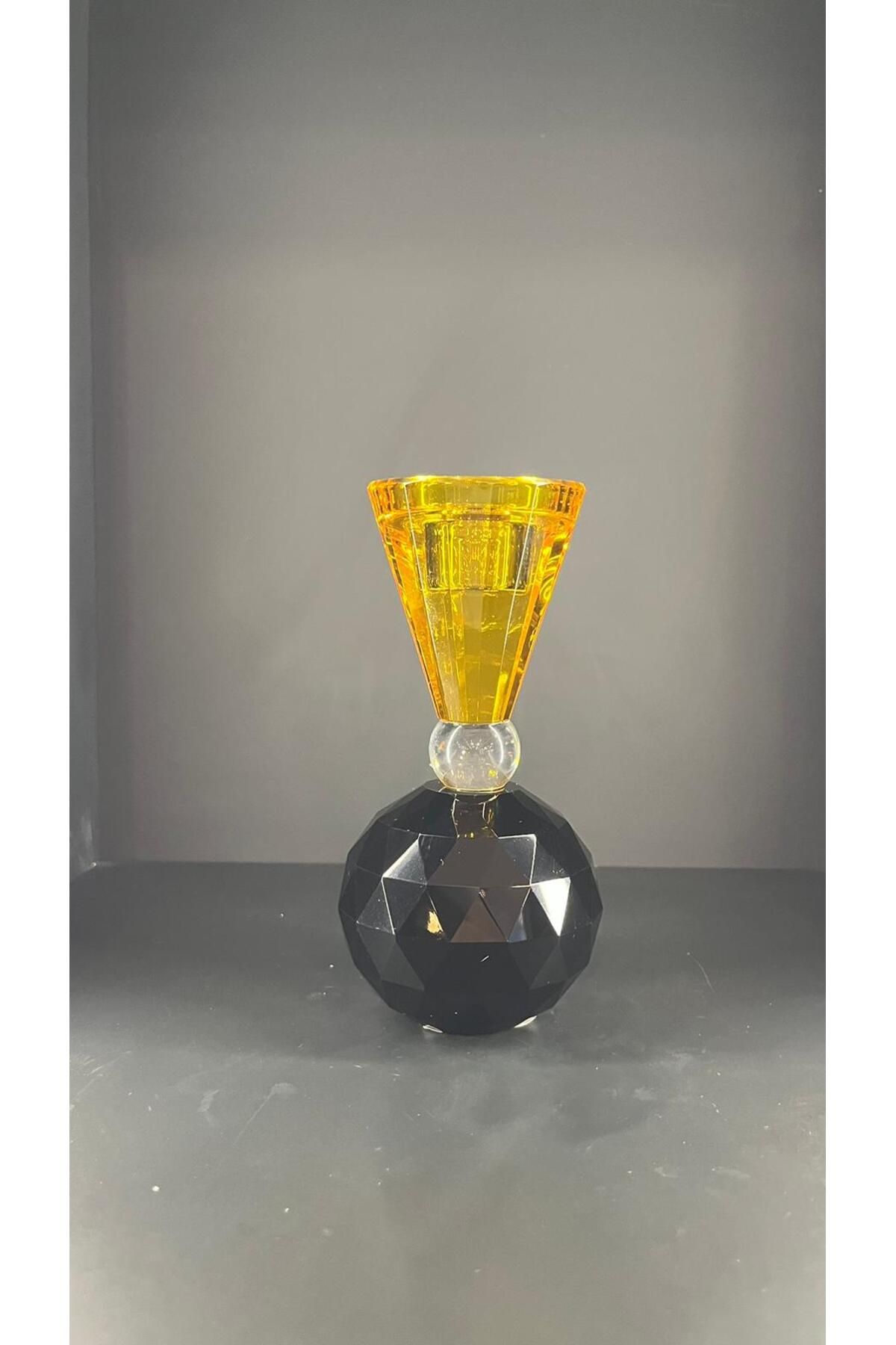 Dekoratif Modern Kristal Kesme Cam Mumluk
