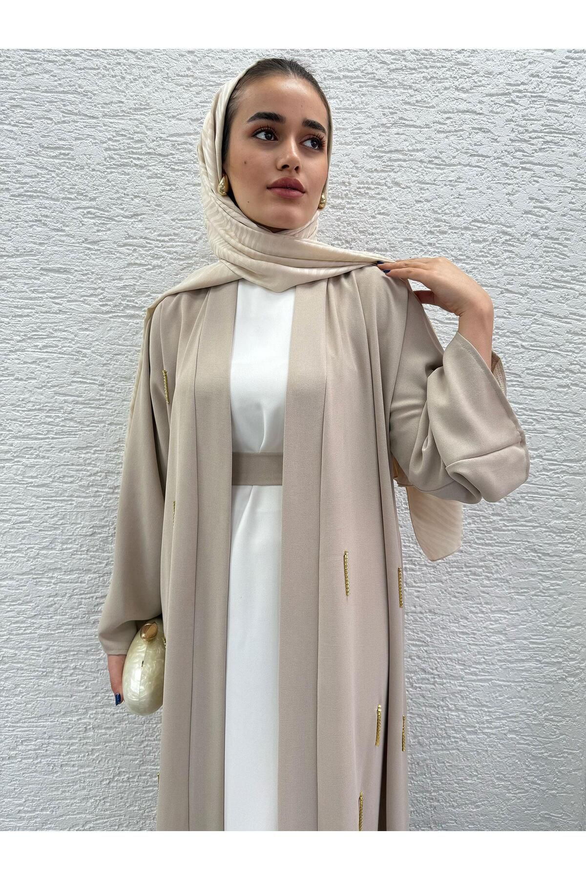 MELEK ARAZ-Stone Stone Abaya 5