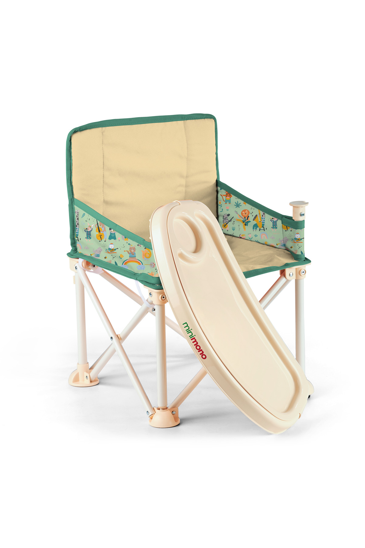 Minimono Plus 0-4 Yaş Portatif Katlanır Yükseltici Mama Sandalyesi Bebek Çocuk Kamp Sandalyesi fotoğrafı 7 (önizleme)