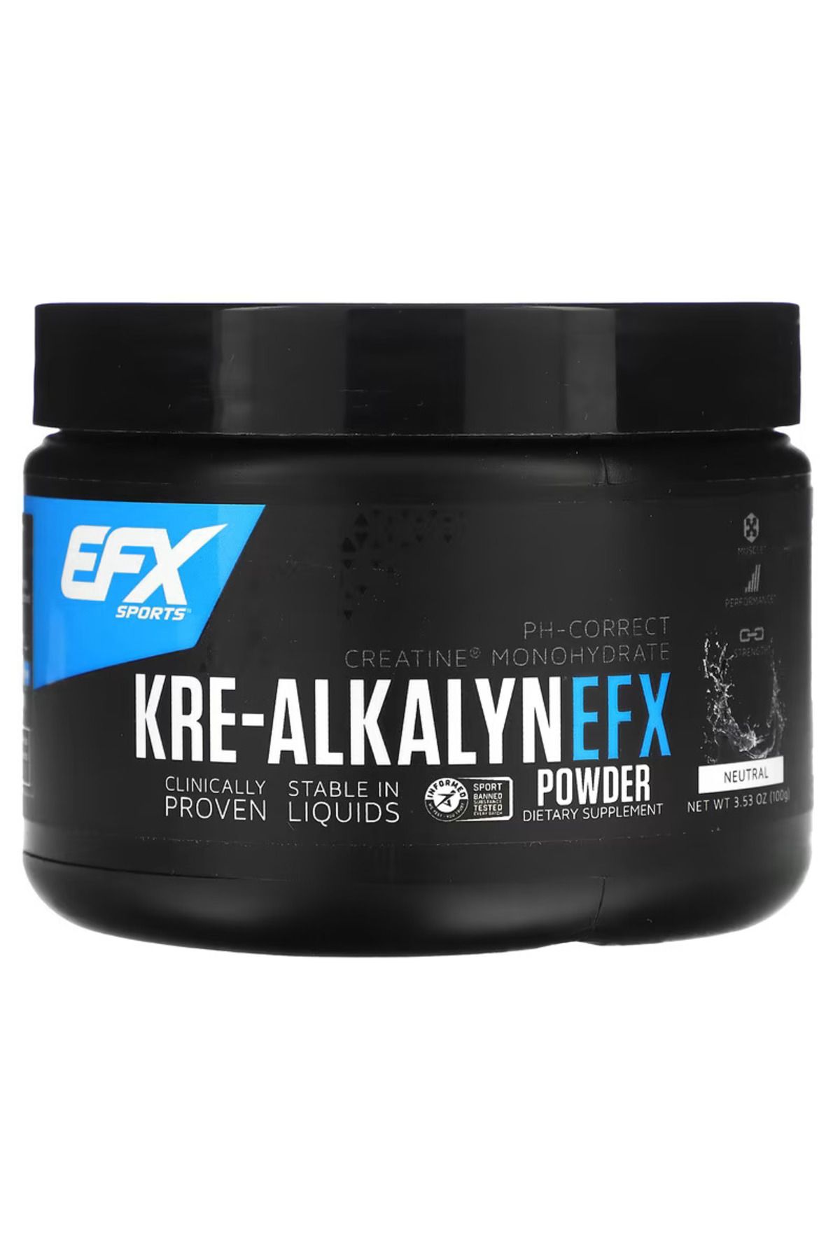 EFX Sports Kre-Alkalyn Creatine Powder 100 Grams