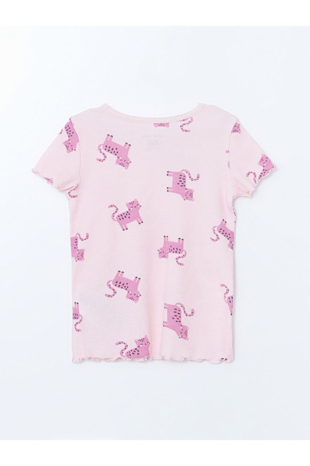 LC Waikiki GiyÇık Store den Pembe Bisiklet Yaka Baskılı Kız Bebek Pijama Takım fotoğrafı 4 (önizleme)