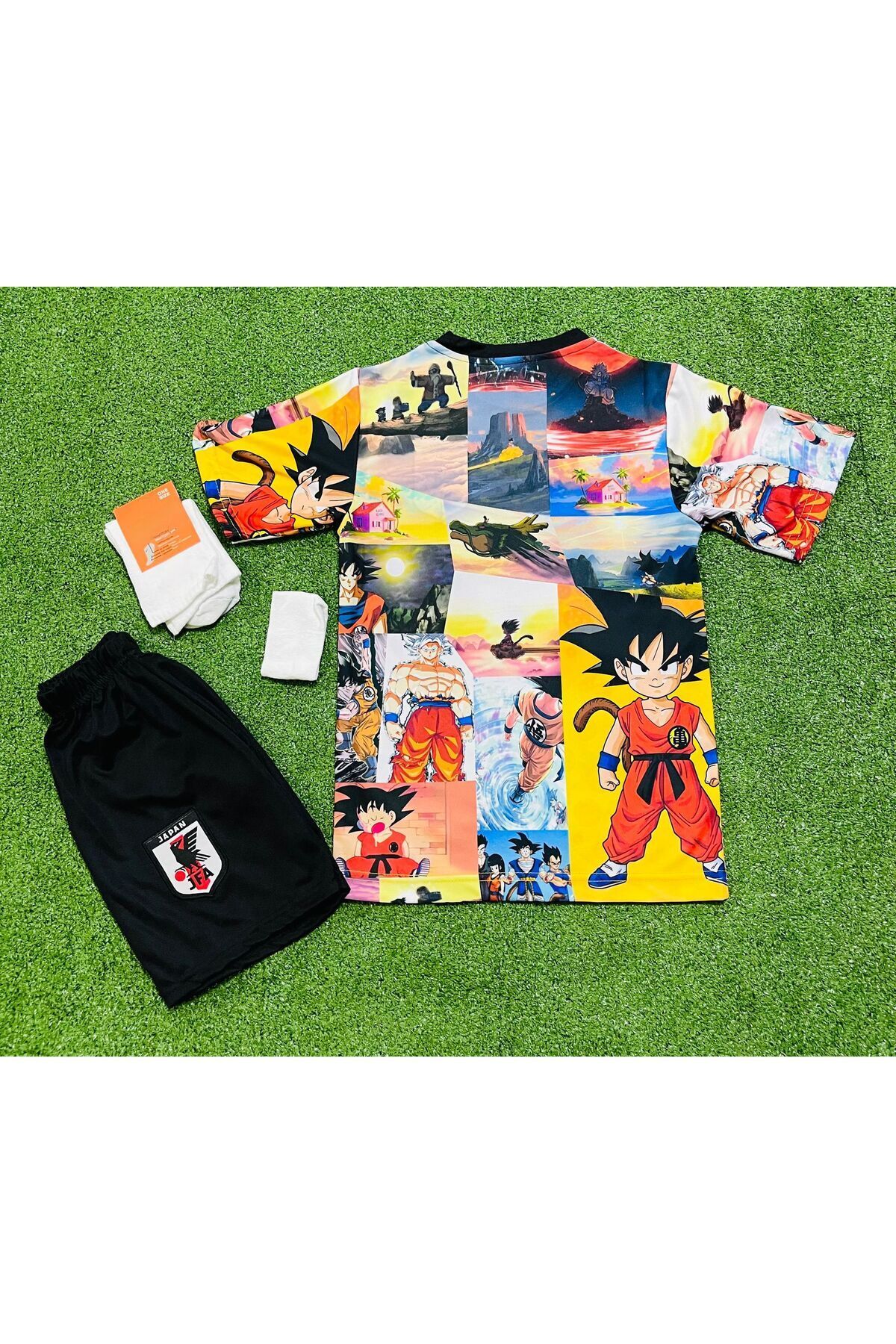 Lion Spor Japonya Çocuk Futbol Forması Özel Hava Alabilen Polyester Kumaş Halısaha Forması