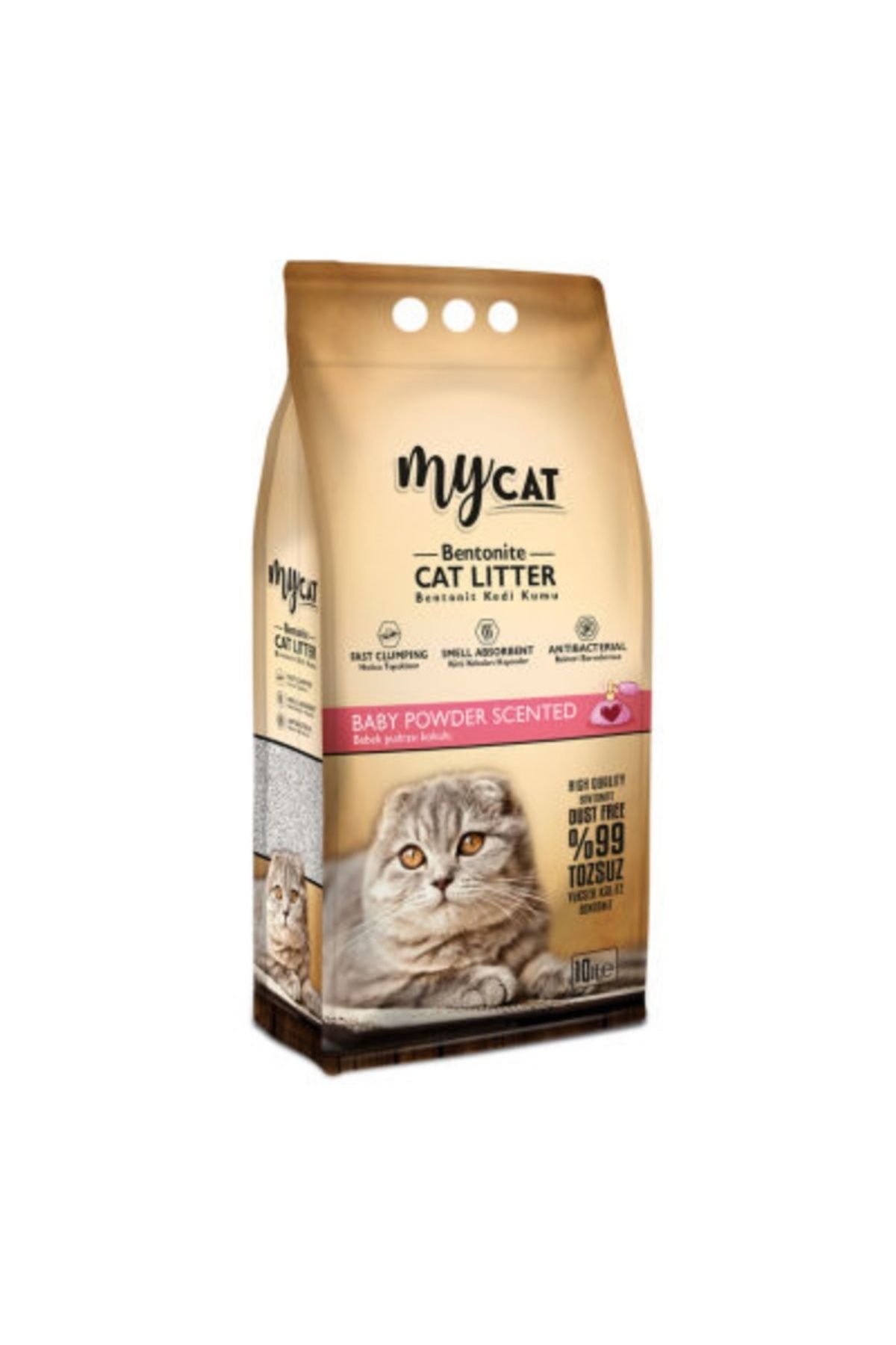 ENDO Mycat (10 lt) Bentonit Kedi Kumu Pudra Kokulu (ince tane)