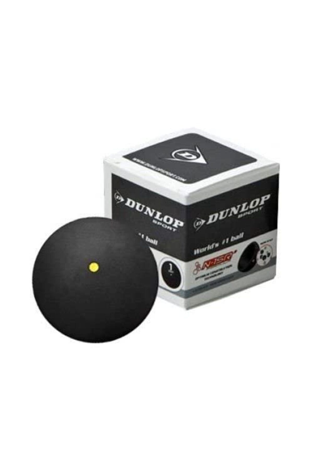 DUNLOP-Rev Comp Xt Single Dot Squash Ball - Official Tournament Ball, Durable Rubber, Wsf Tested 4