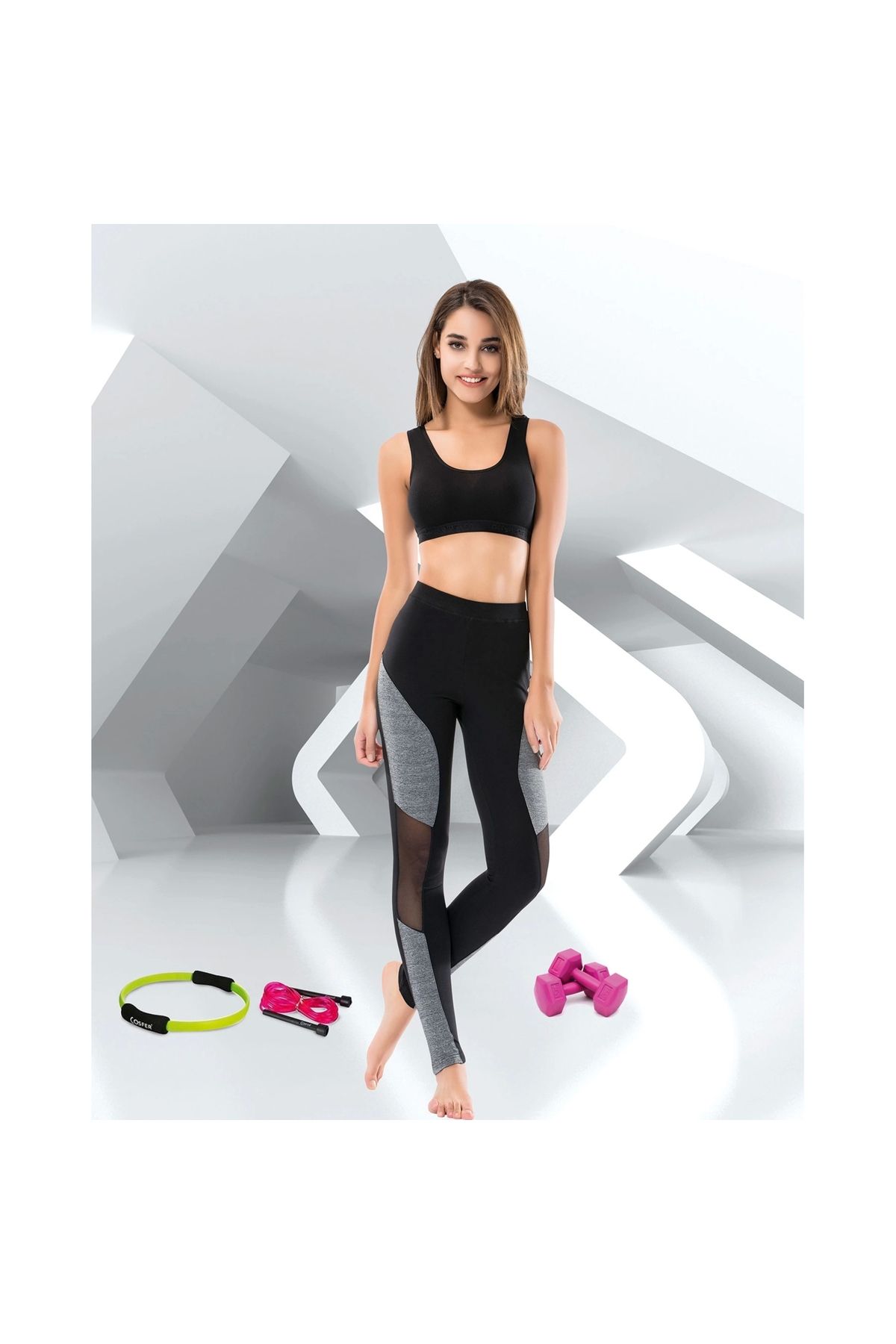 Narnuga MİRAXX Transparan Sporcu Kadın Tayt 0546