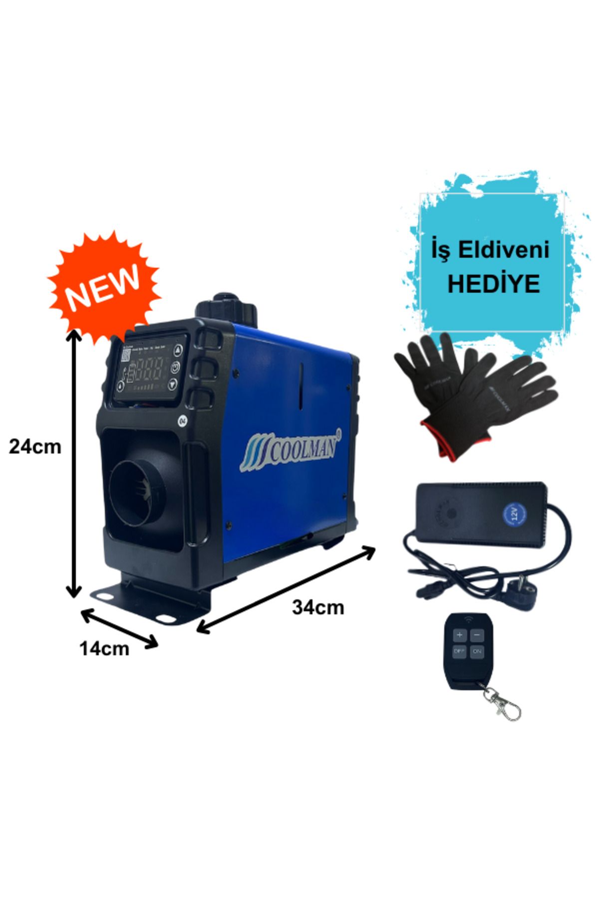Cool man Webasto Tipi A44 Mini Portatif Dizel Isıtıcı (2.8kW)
