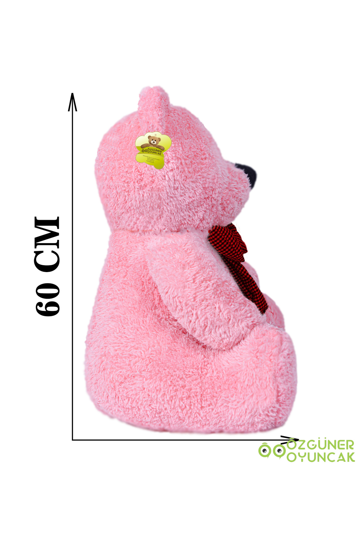 Özgüner Oyuncak Papyonlu Peluş Oturan Ayıcık – Doğum Günü Hediyesi Sevimli Ayı fotoğrafı 7 (önizleme)