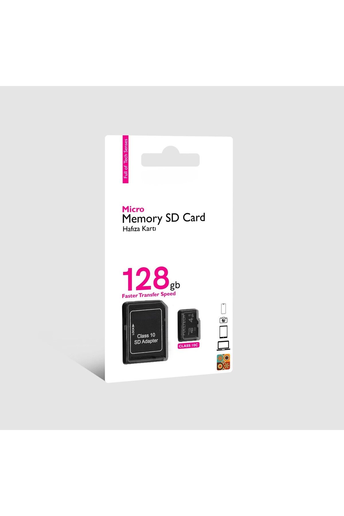 MATECHNO SD Card Veri Depolama SD Kart Kamera/ PC / TV / Telefon Uyumlu Hafıza Kartı SD Adaptör Dahil