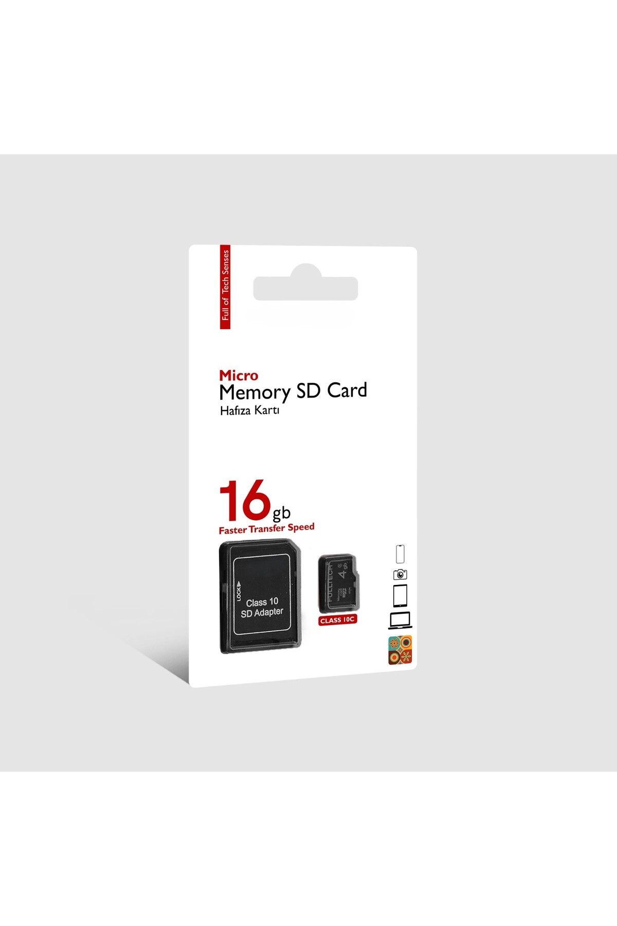 MATECHNO SD Card Veri Depolama SD Kart Kamera/ PC / TV / Telefon Uyumlu Hafıza Kartı SD Adaptör Dahil