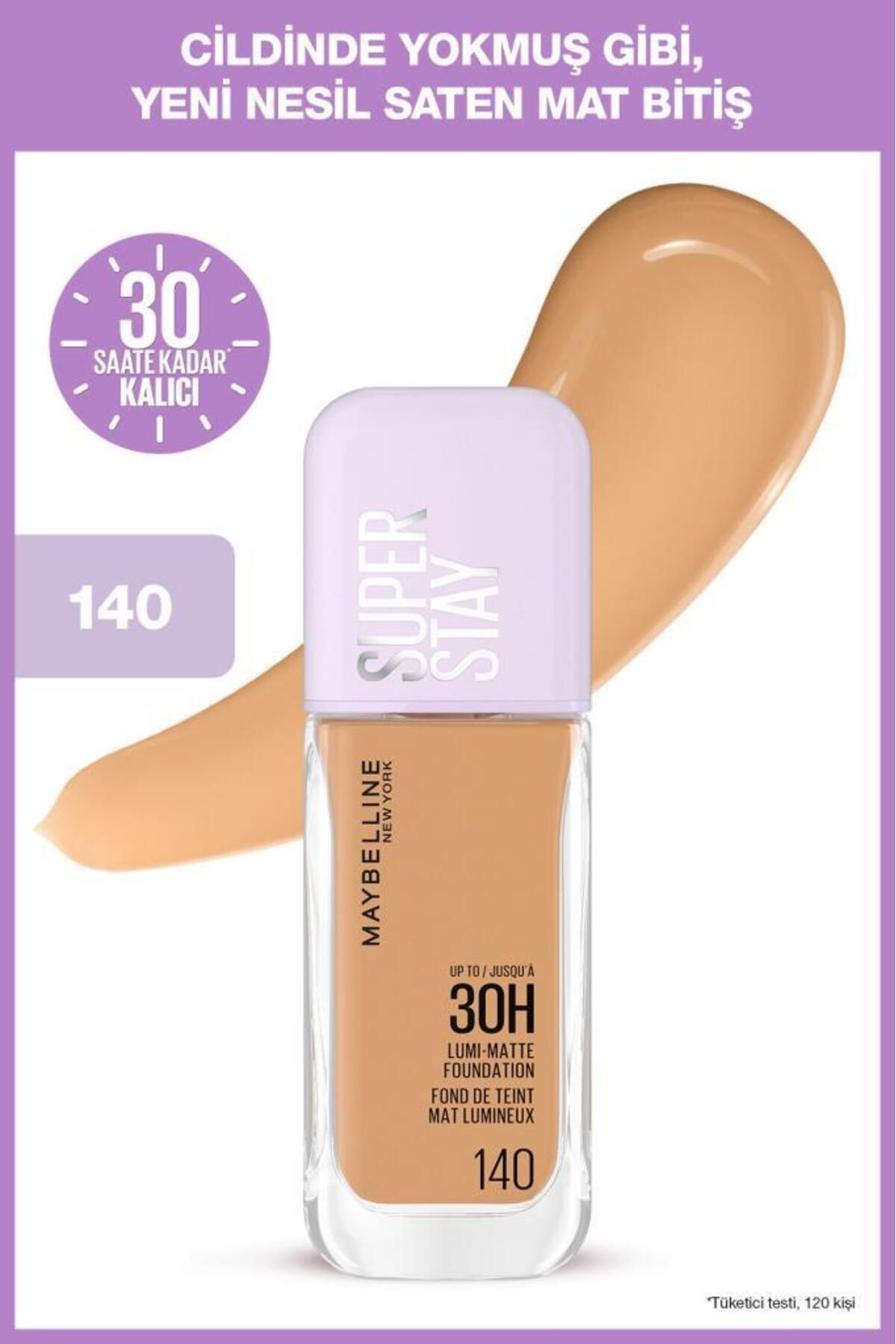 Maybelline New York Super Stay Lumi Matte Fondöten - 140