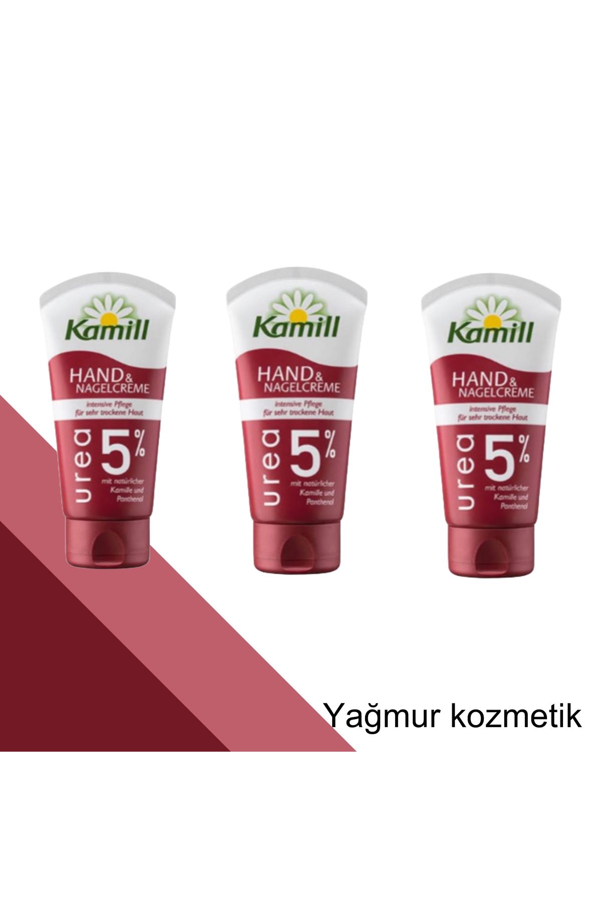 Kamill Urea %5 El & Tırnak Kremi Tüp 75ml.3lü set