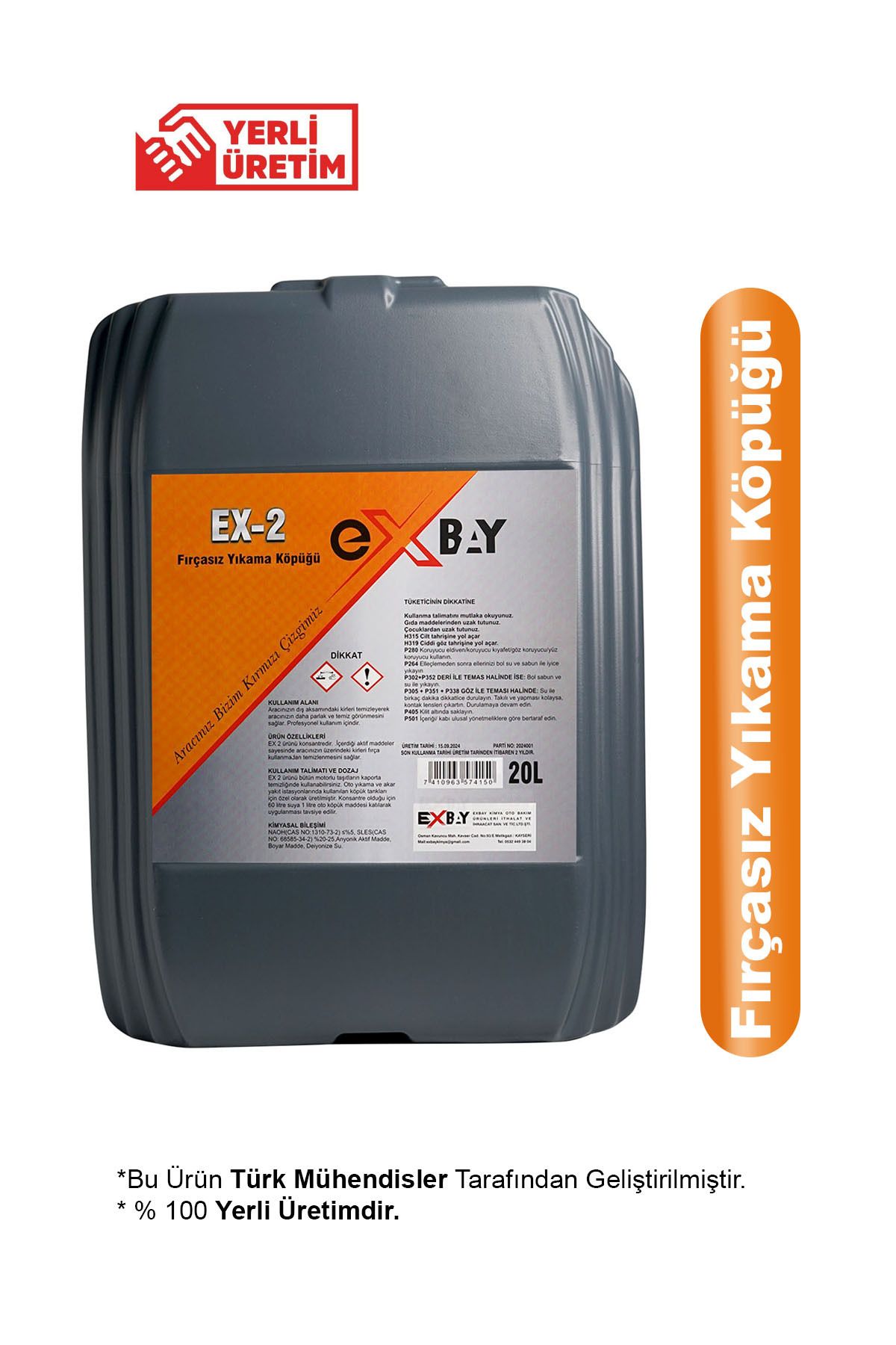 EXBAY Ex 2 Fırçasız Köpük 20 LT