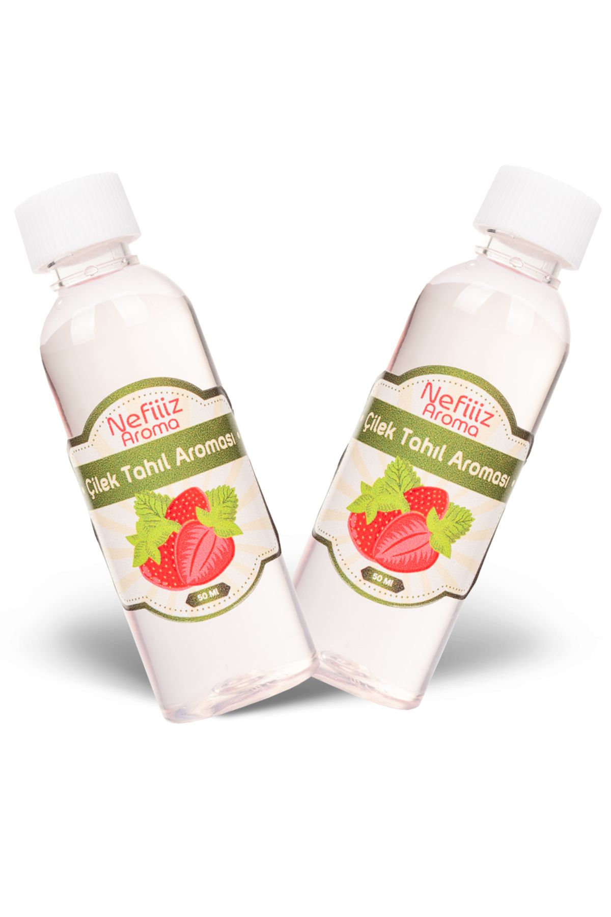 NEFİİİZZ ABSOLUD ÇİLEK VDKA AROMA KİTİ 50 ml ( 2li Avantaj Paketi )