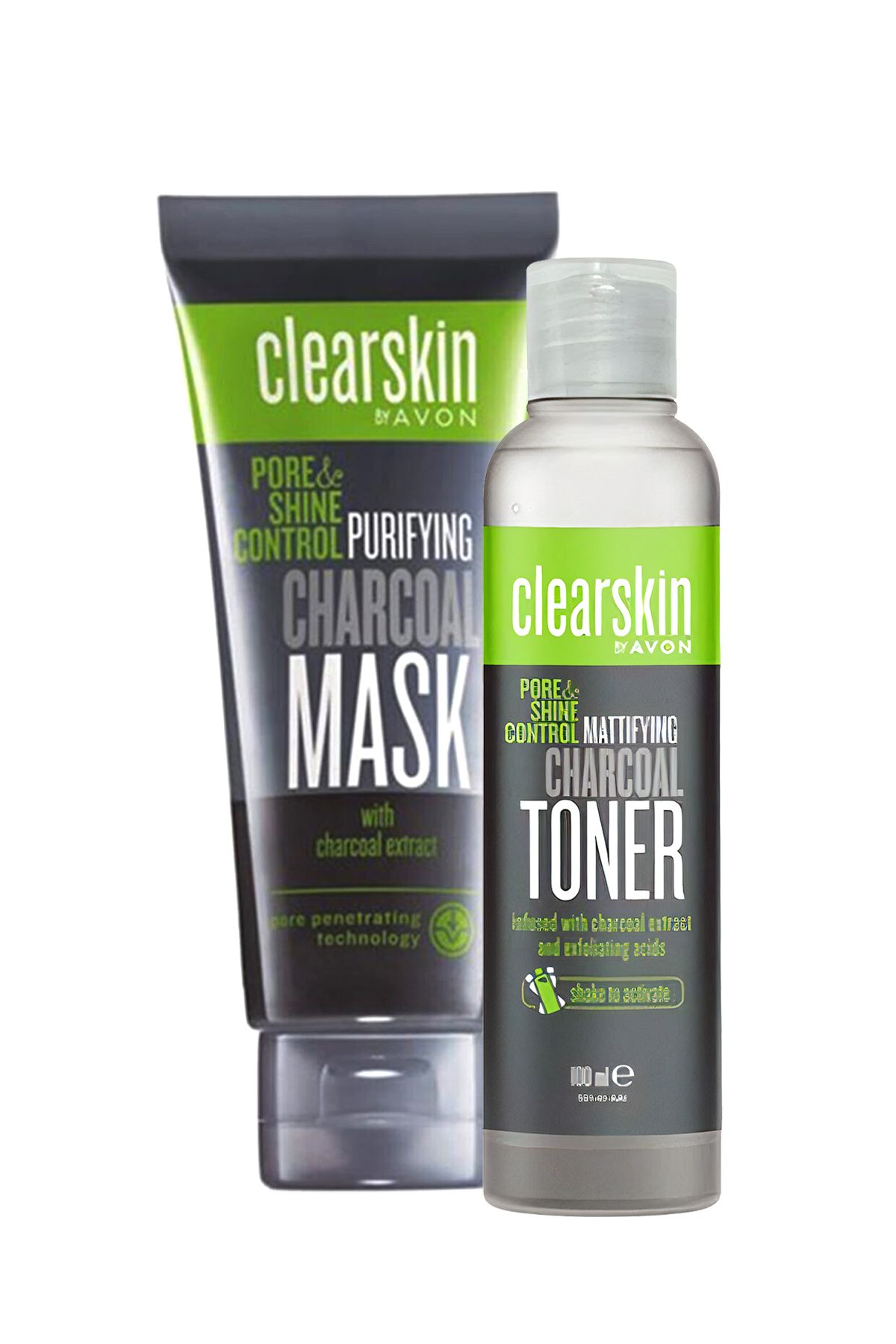 AVON Clearskin Pore Shine Kömür Maske ve Matlaştırıcı Tonik Paketi