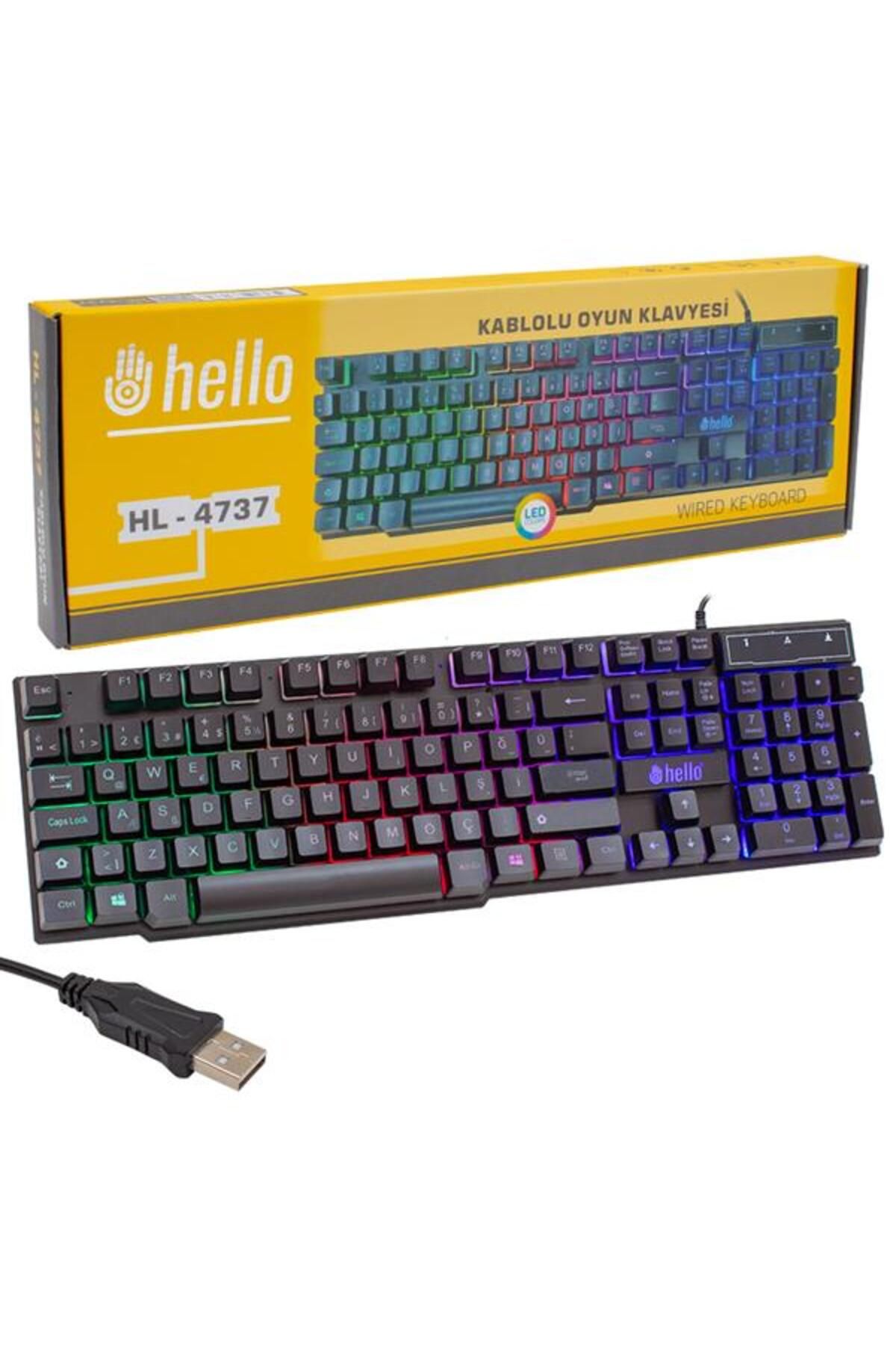 Mustore Hl-4737 Usb Kablolu Aydinlatmali Oyuncu Gaming Q Kye