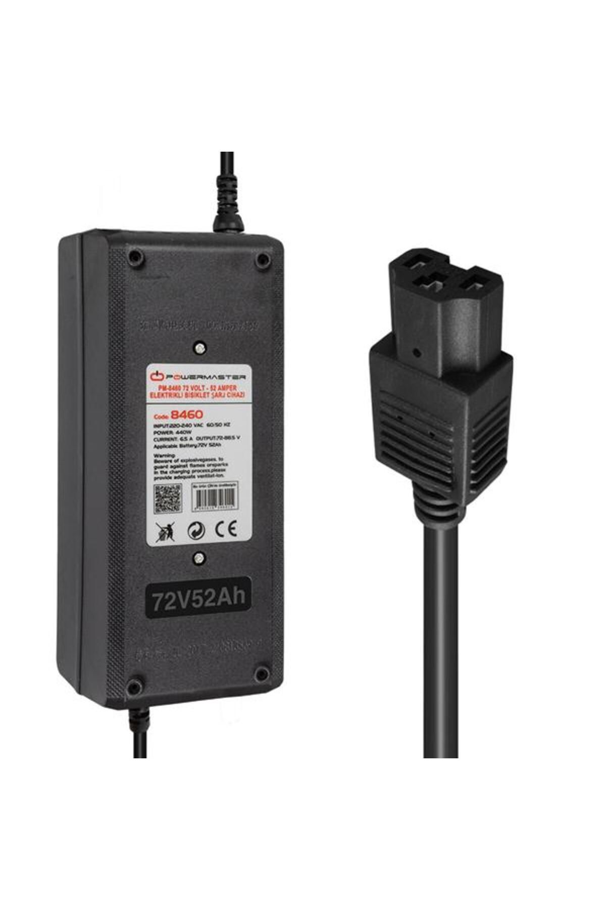 NZM TİCARET Power Pm-8460 72 Volt - 52 Amper Elektrikli Bisiklet Şarj Cihazi