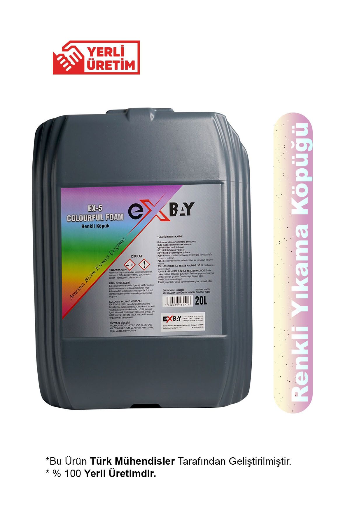 EXBAY EX 5 - Fırçasız Renkli Köpük 20 Lt