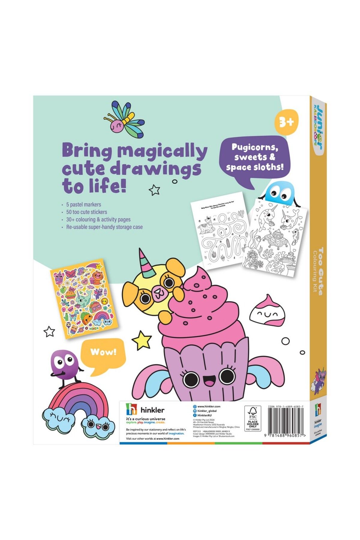 Hinkler-Jr Kaleidoscope Colouring Kit Too Cute 5