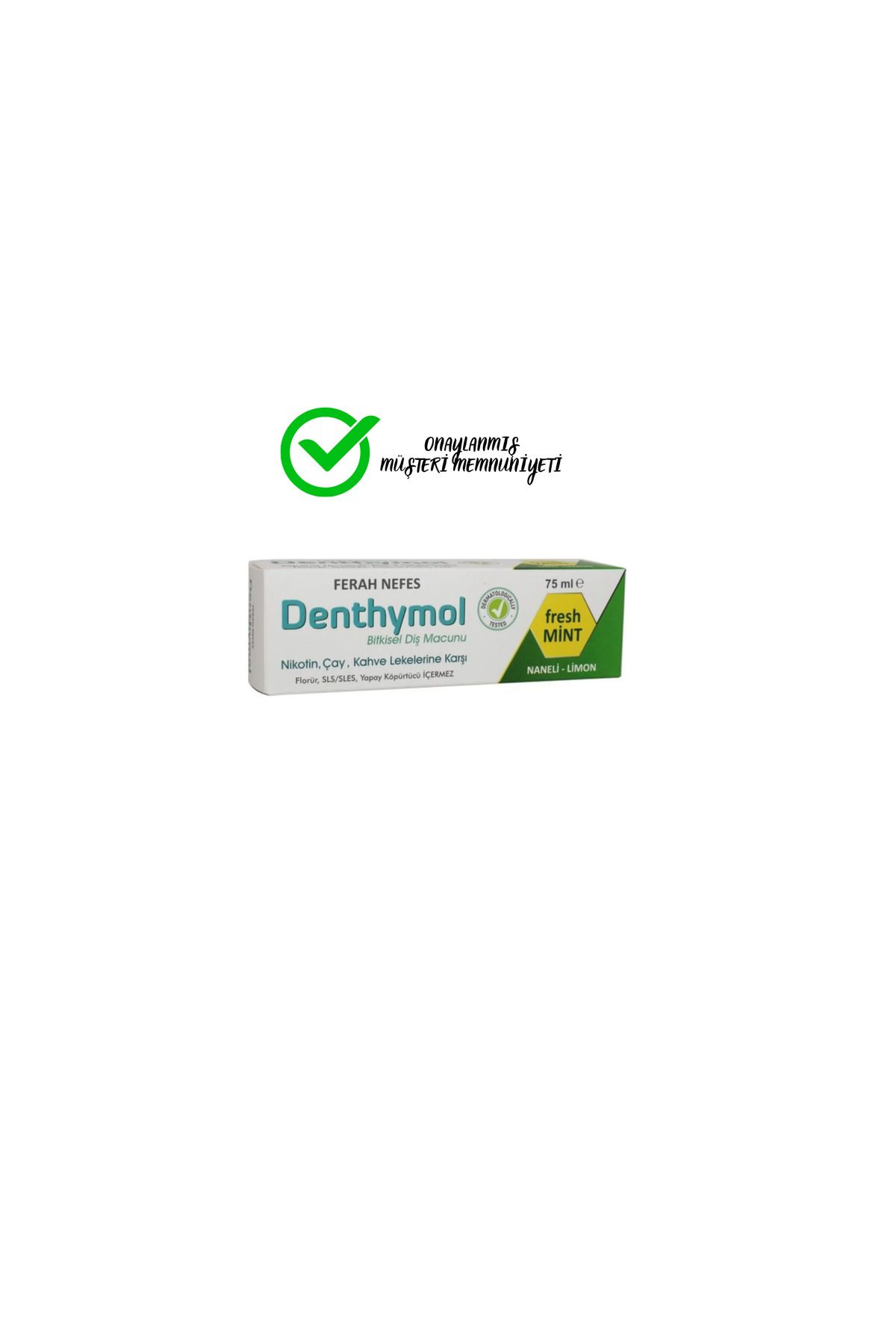 DENTHYMOL Dentymol Denthymol Ferah Nefes Bitkisel Diş Macunu 75 ml