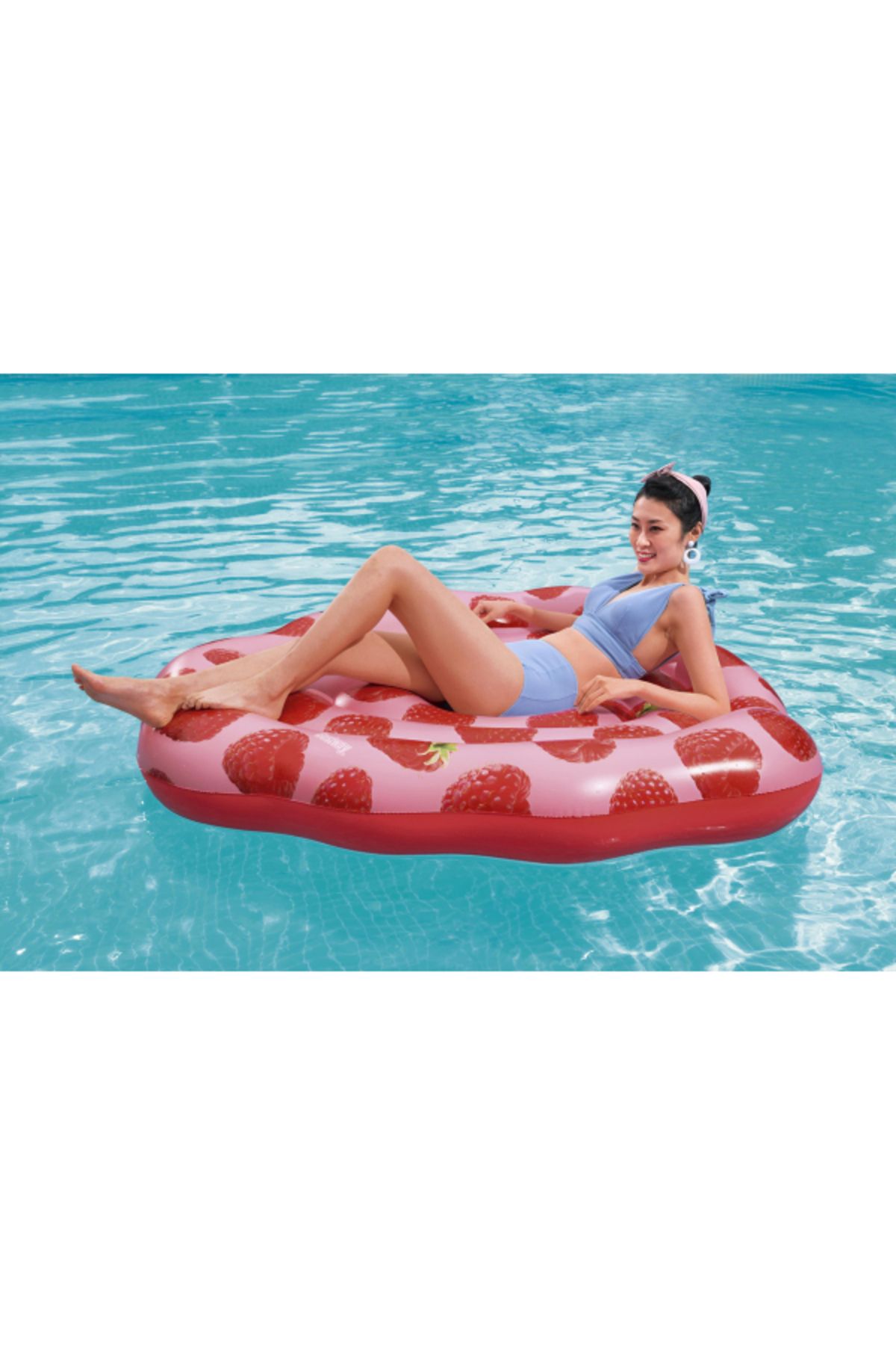 BESTWAY-65" X 59.5"/1.65M X 1.51M Scentsational Raspberry Pool Float 26-43396 2
