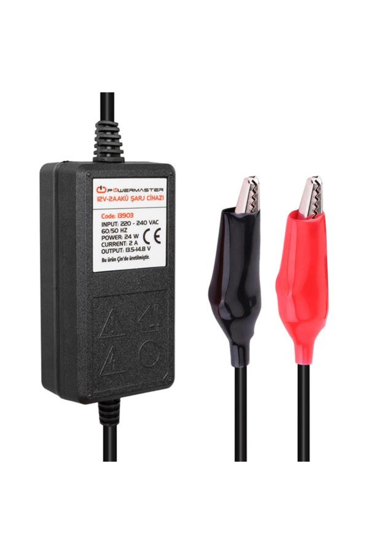 NZM TİCARET Power Pm-13903 12 Volt - 2 Amper Ledli Akü Şarj Cihazi