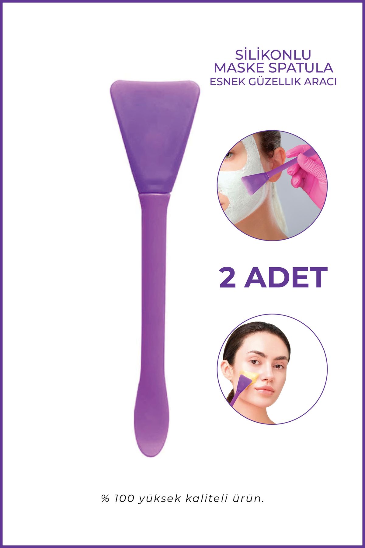 GXMPRO Silikon Maske Sürme Spatulası 2 Adet Yüz Maskesi Sürme Aparatı