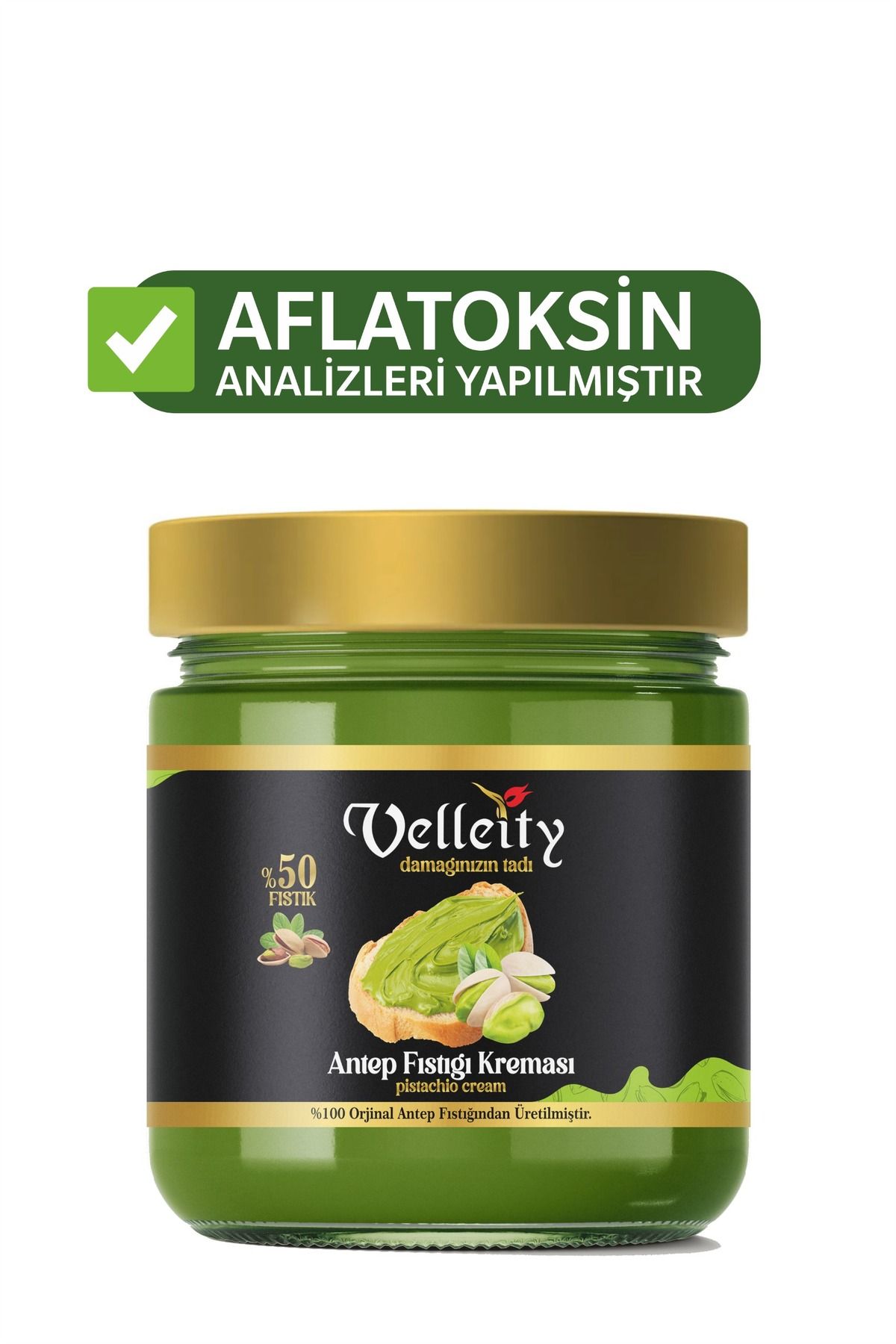 Velleity Antep Fıstık Kreması 200 gr-Antep Fıstığı Kreması