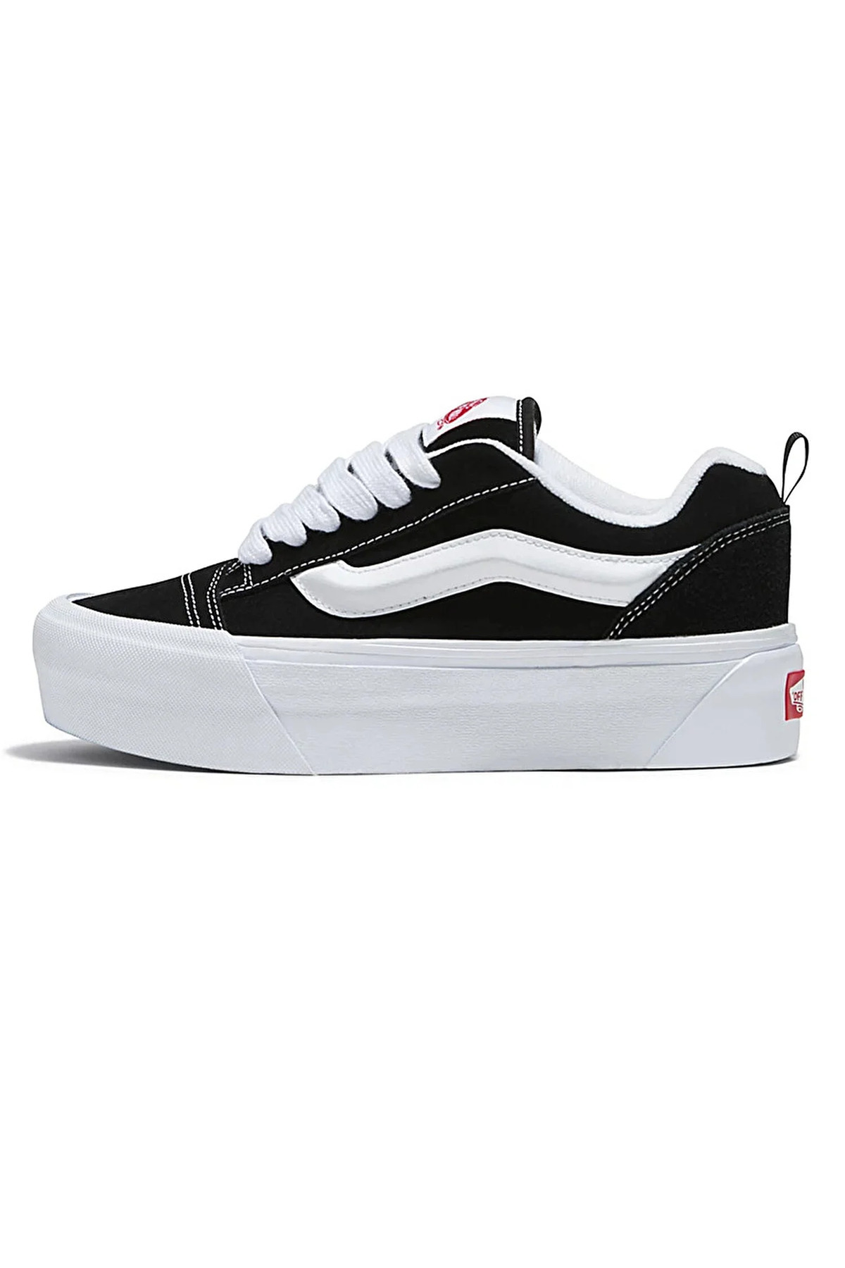 Vans-Schwarze Wildleder-Lifestyle-Schuhe für Damen VN000CP66BT1 Knu Stack 4