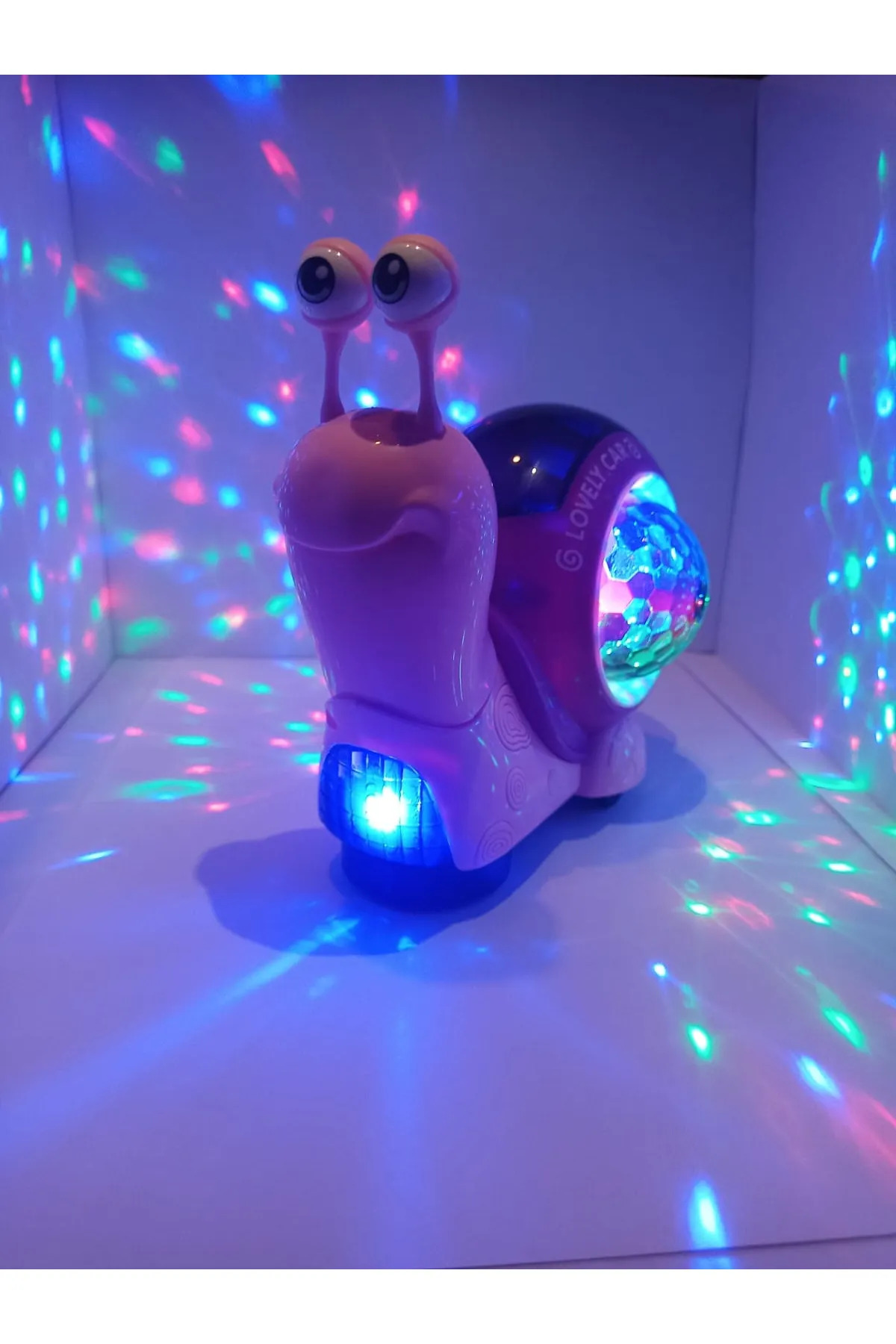 Boratila Toys ÇARP DÖN SALYANGOZ  EMEKLEMEYE YARDIMCI IŞIKLI VE MÜZİKLİ PİLLİ OYUNCAK(PEMBE) fotoğrafı 2 (önizleme)