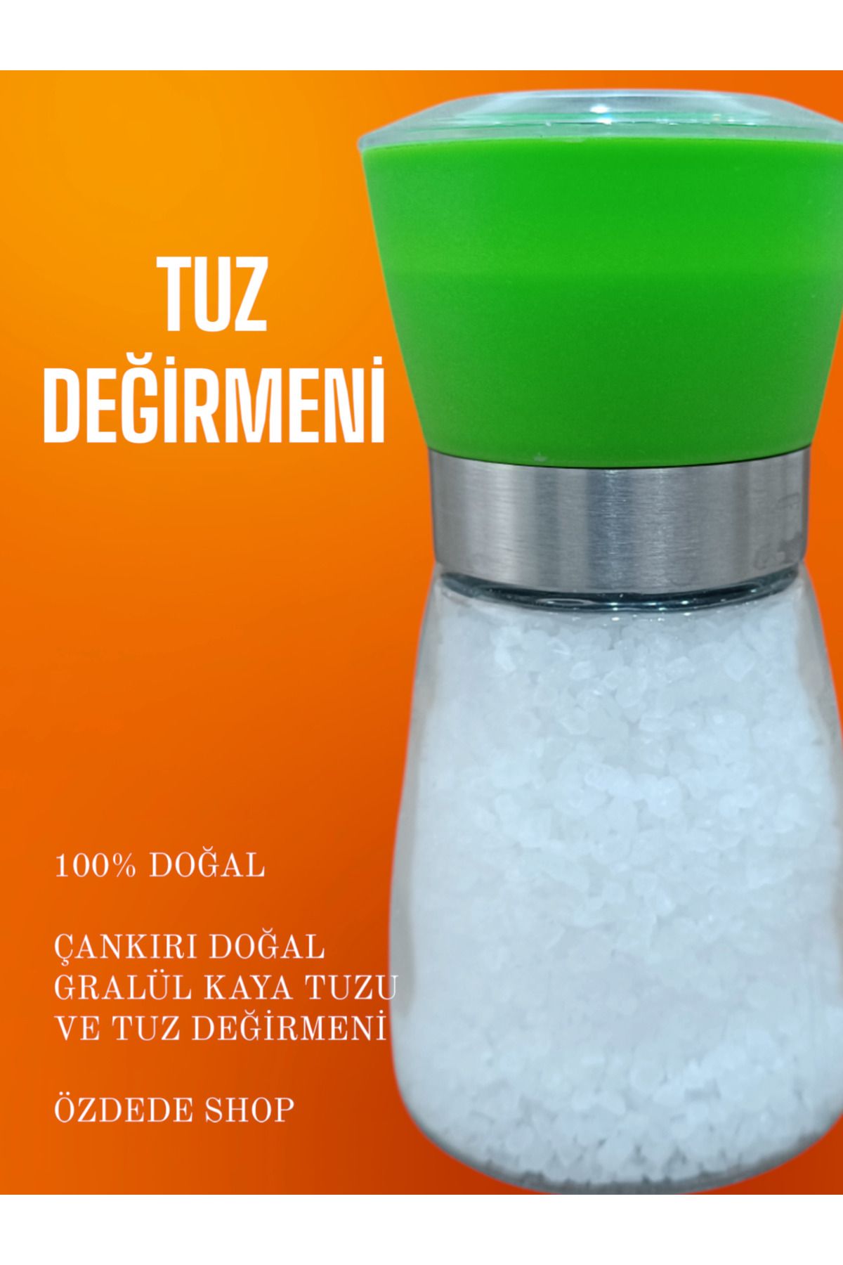 Özdede Shop TUZ DEĞİRMENİ ve ÇANKIRI KAYA TUZU (GRANÜL) 1 kg