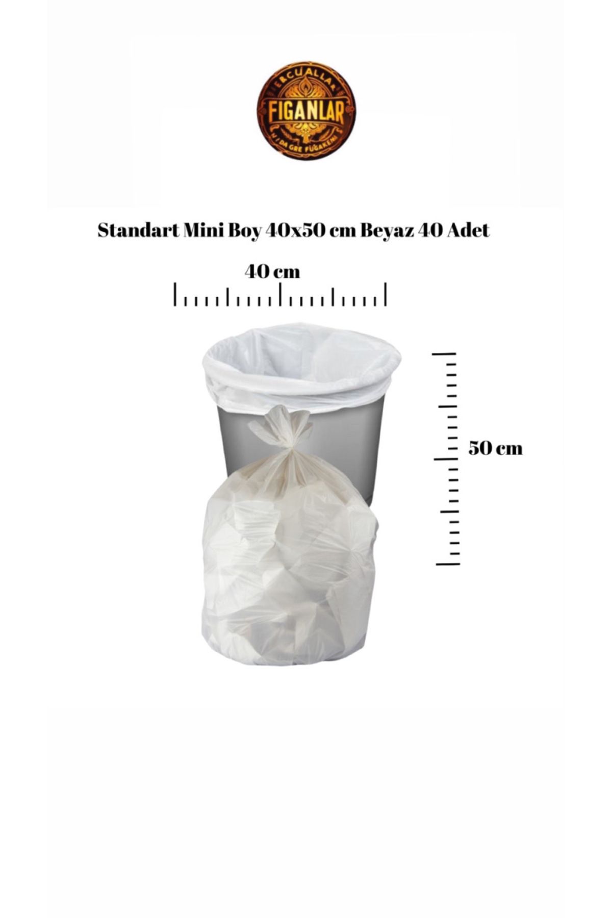 figanlar ambalaj-Smallest Garbage Bag Mini Size Small 40S 5 Rolls 40X50 Garbage Bag 1