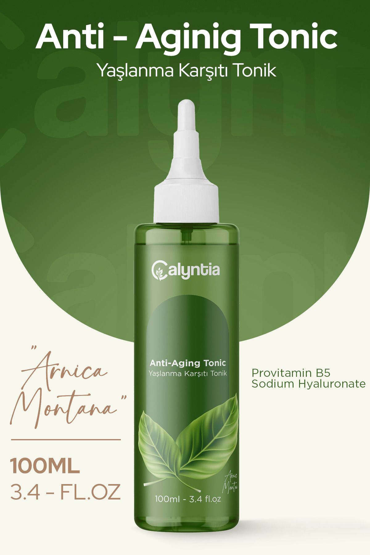 Calyntia Anti Aging, Canlandirici Kolajen Etkili, Yaşlanma Karsiti Tonik 100 ML