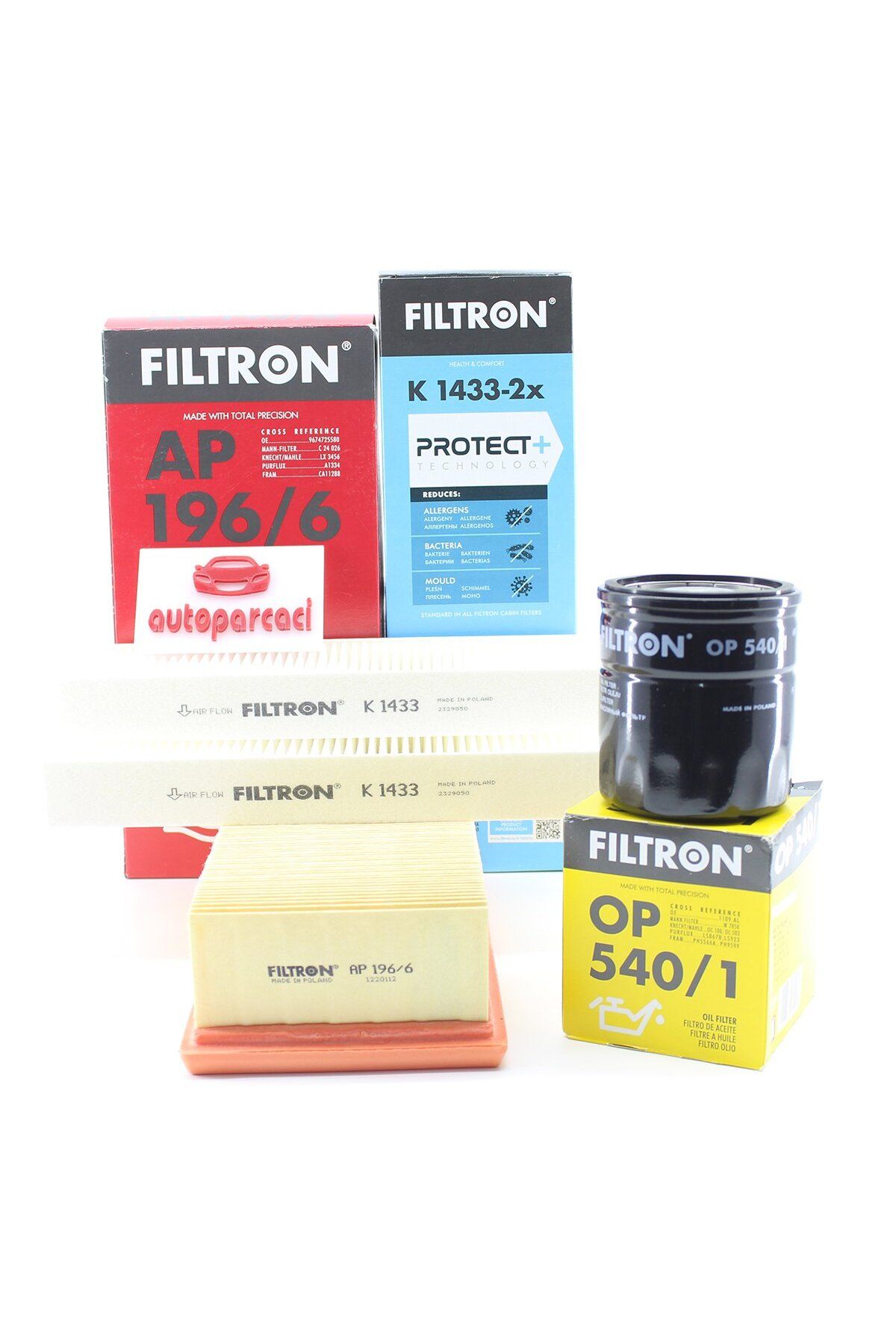 Filtron Corsa F 45689 BG Motor Periyodik Bakım Seti Filtron Marka