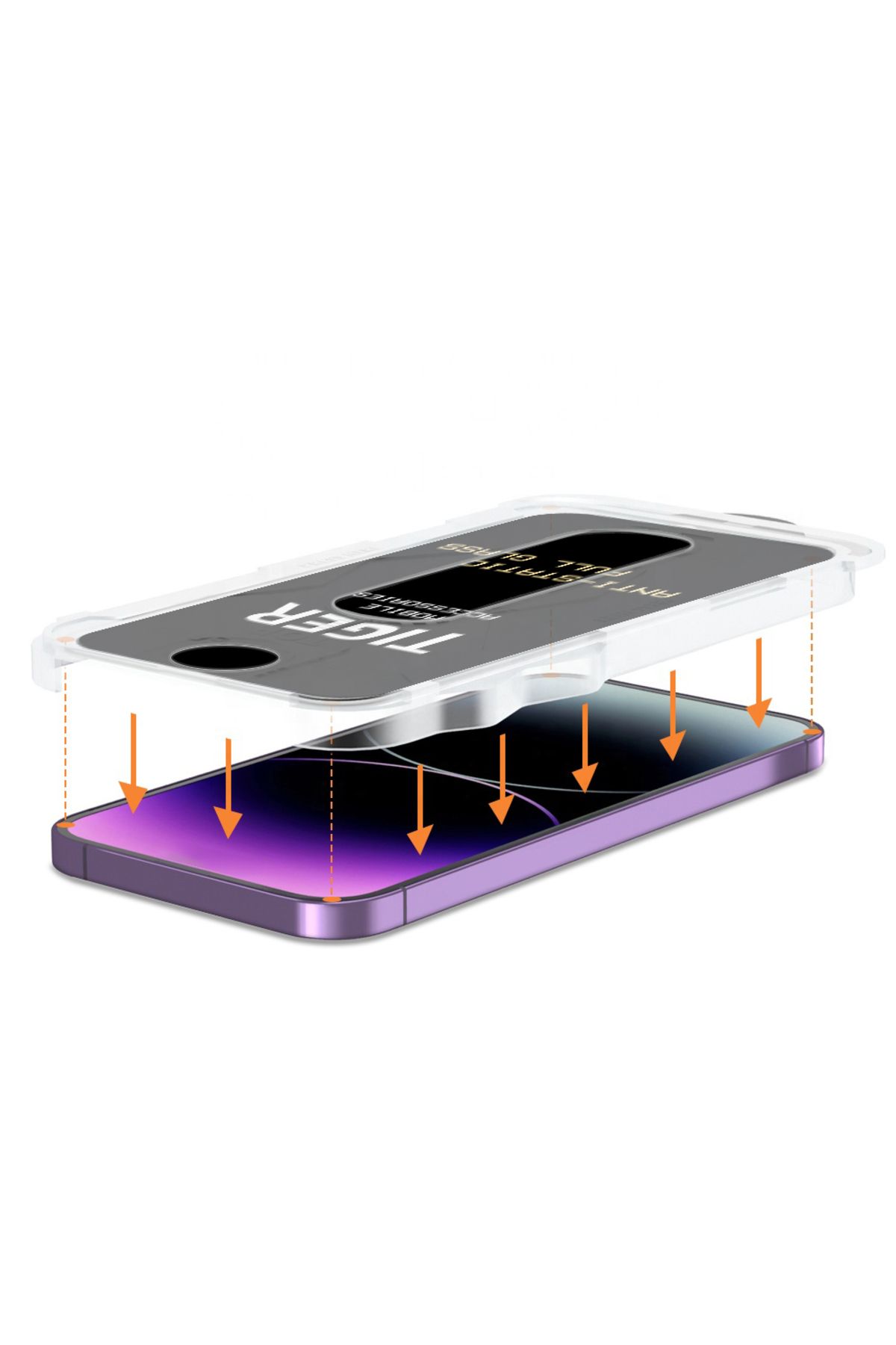 Tiger Mobile-iPhone 11 5D Magic Box Ghost Privacy Glass Screen Protector with Easy Application Apparatus 3
