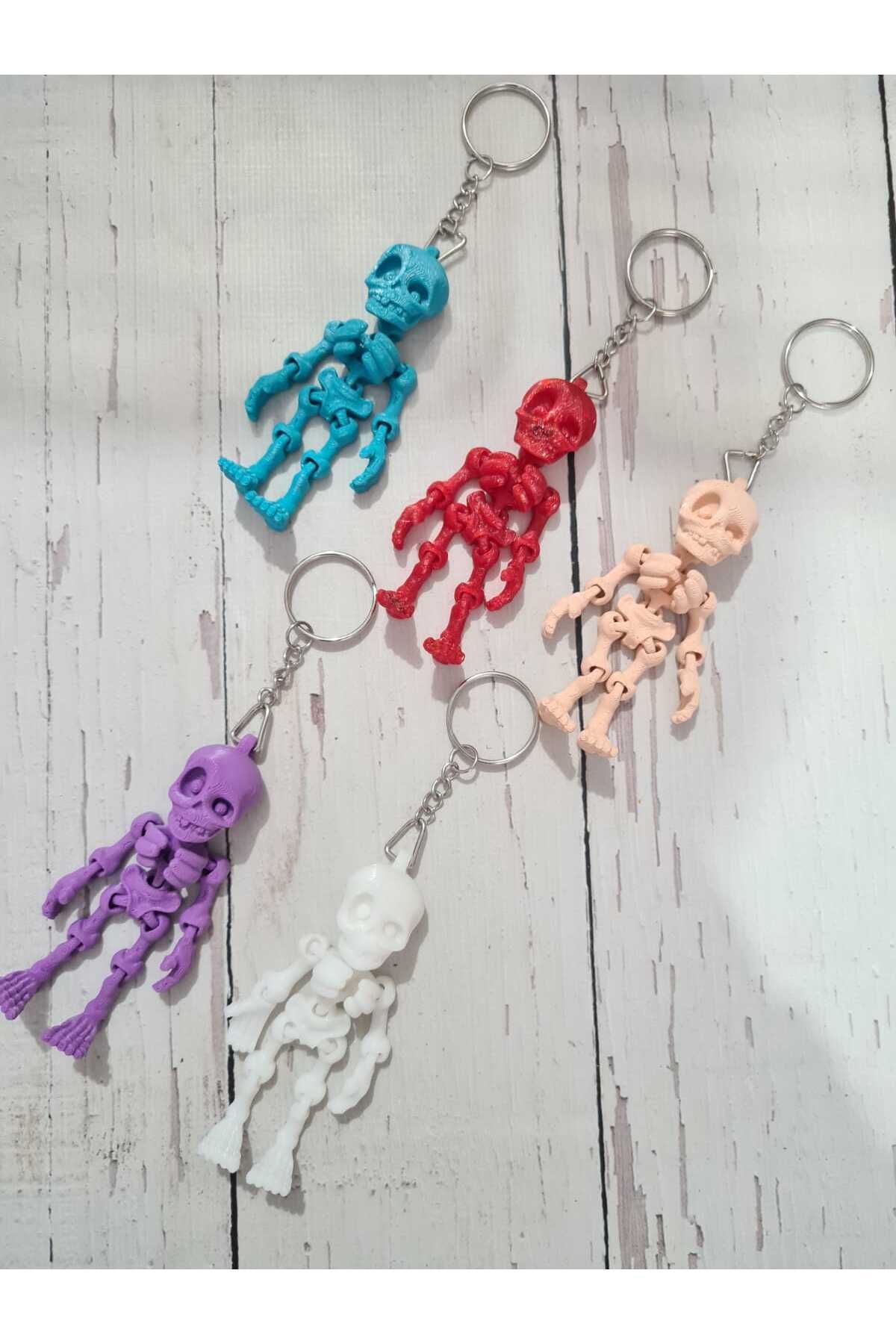 On marifet yün ve hobi dünyası-Skeleton Keychain 1