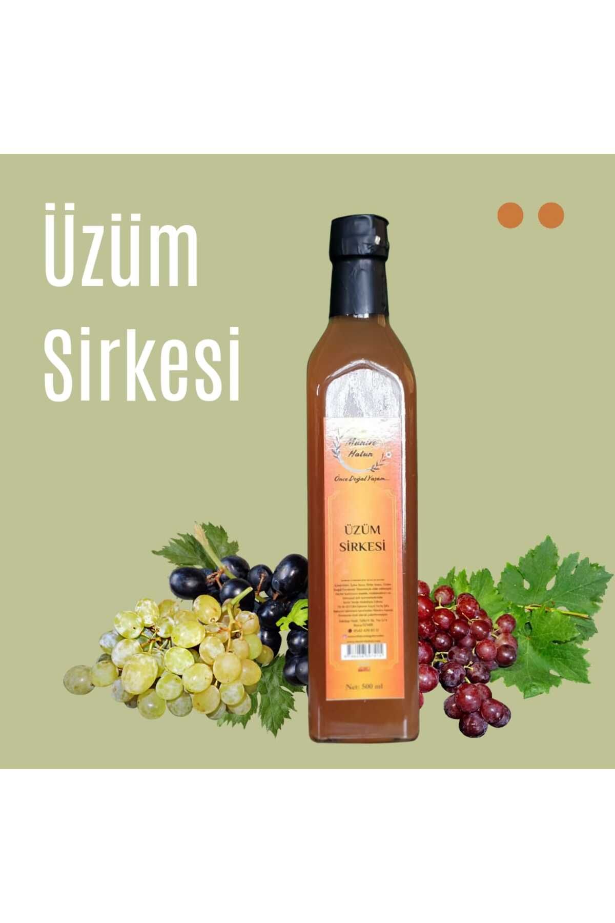 Münire Hatun Önce Doğal Yaşam Üzüm Sirkesi 500 ml