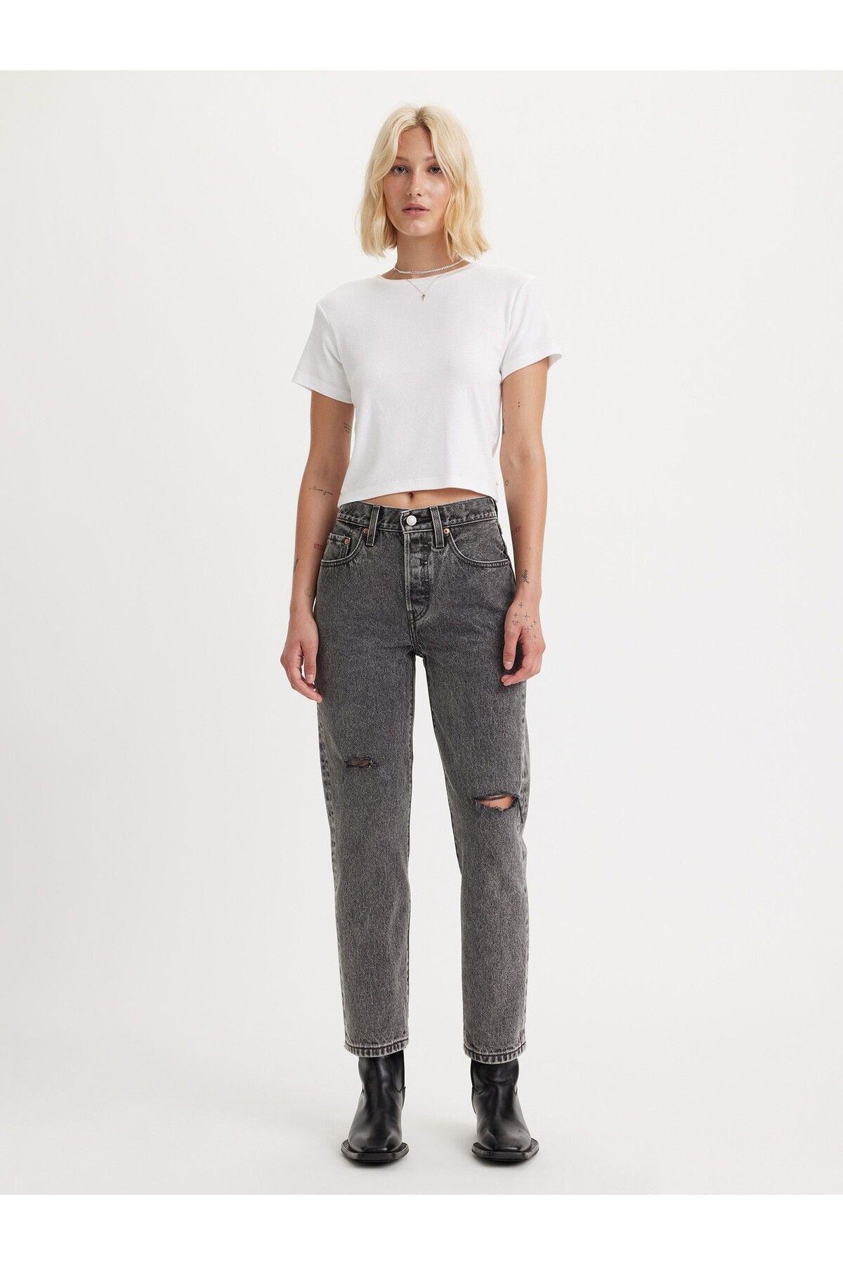 Levi's 501 CROP LOCAL TR KADIN JEAN PANTOLON A7739-0008