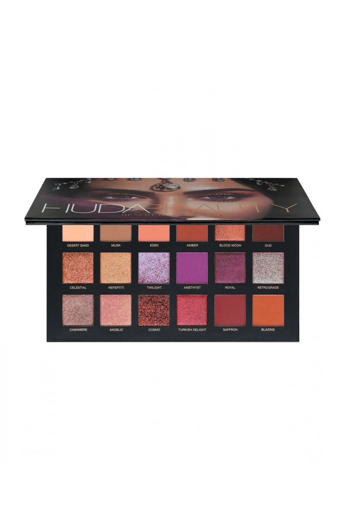 Huda Beauty-18 shades desert dusk eyeshadow palette 3