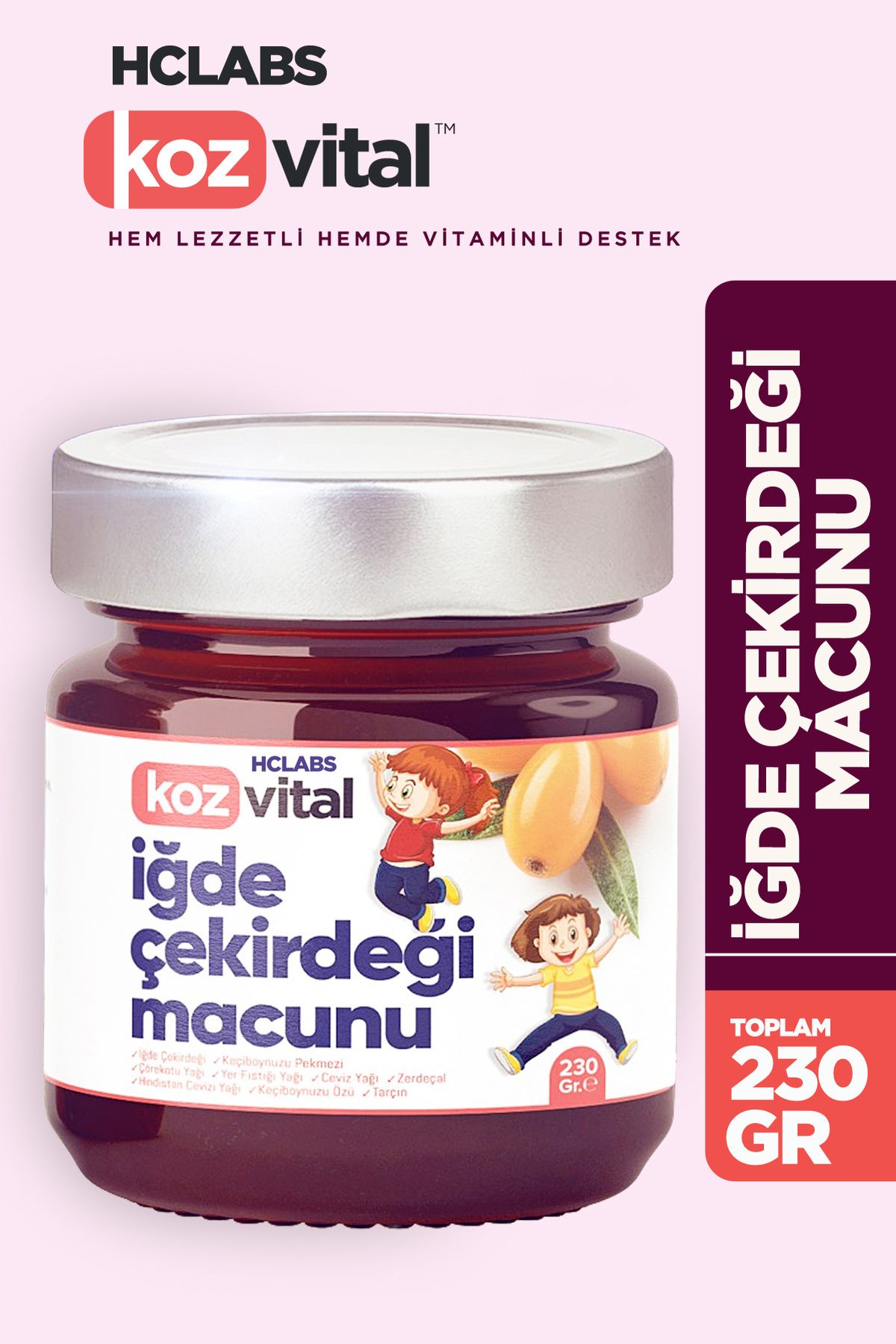 HCLABS Kozvital İğde Çekirdeği Macunu 230 Gr