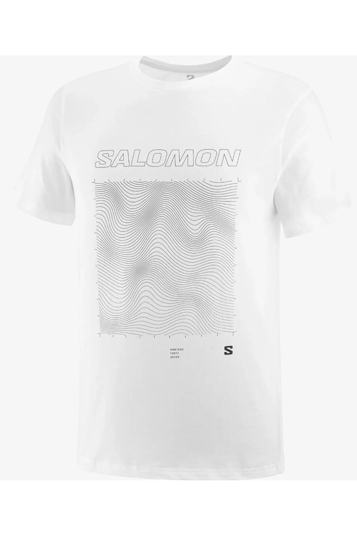 Salomon-إل سي 2219200   تي شيرت أبيض للرجال - تي شيرت Graphic Ss 1