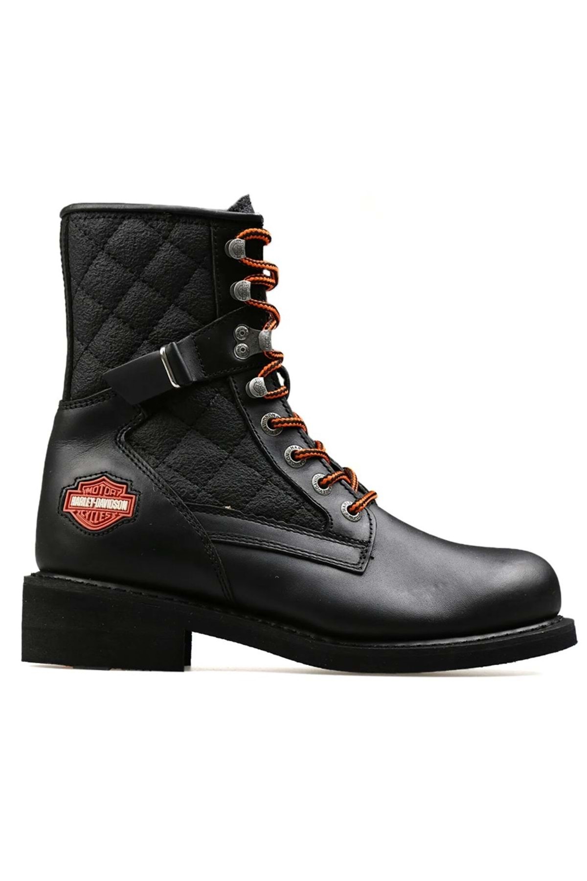Harley Davidson 025G100078 New Worker Deri Postal Kadın Bot SİYAH-CİLT görsel 3