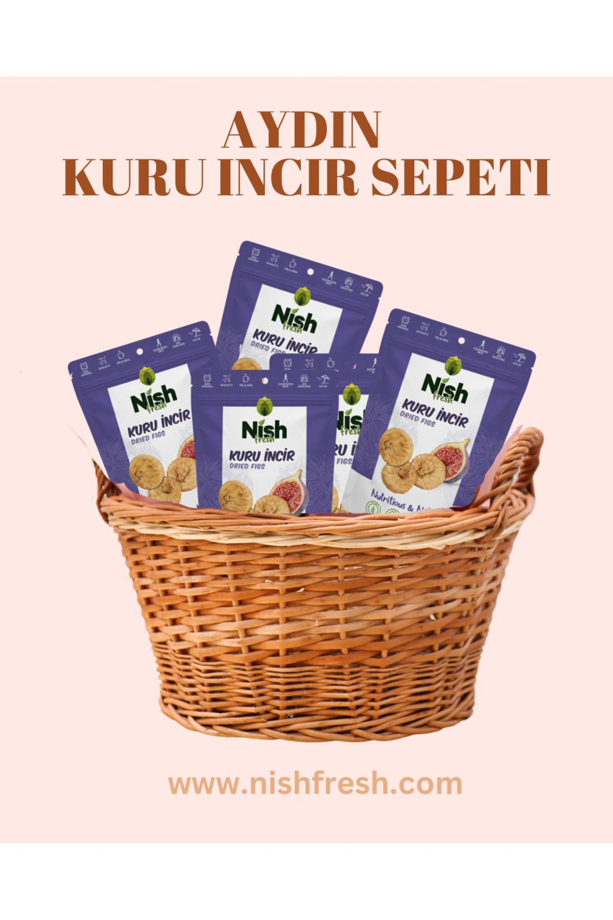 nish fresh Aydın Kuru Incir 5'li Paket