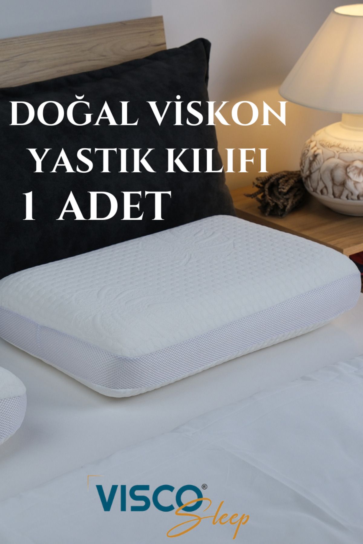 visco Yastık Kılıfı Fiore Viskon Yastık Kılıfı (Yedek Yastık Kılıfı)