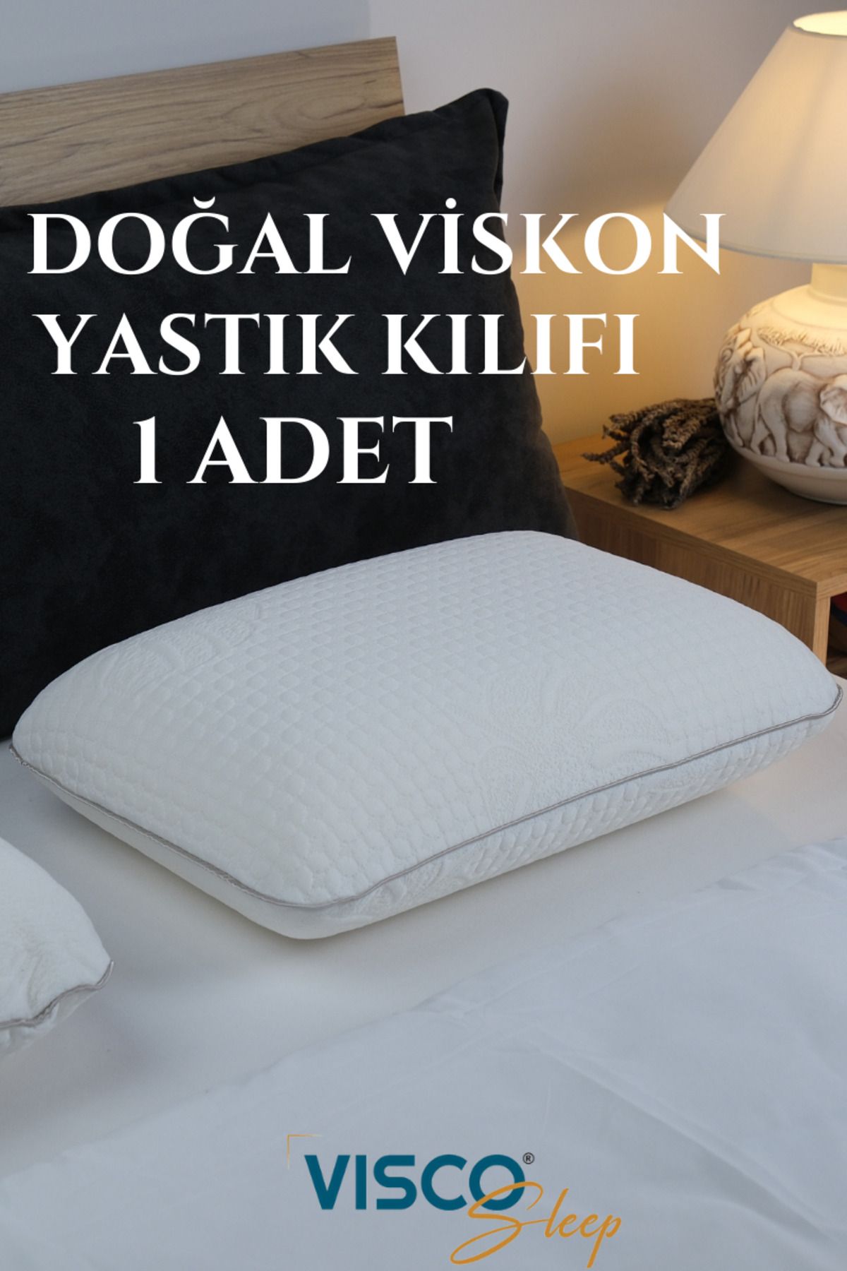 visco Yastık Kılıfı Risus Viskon Yastık Kılıfı (Yedek Yastık Kılıfı)